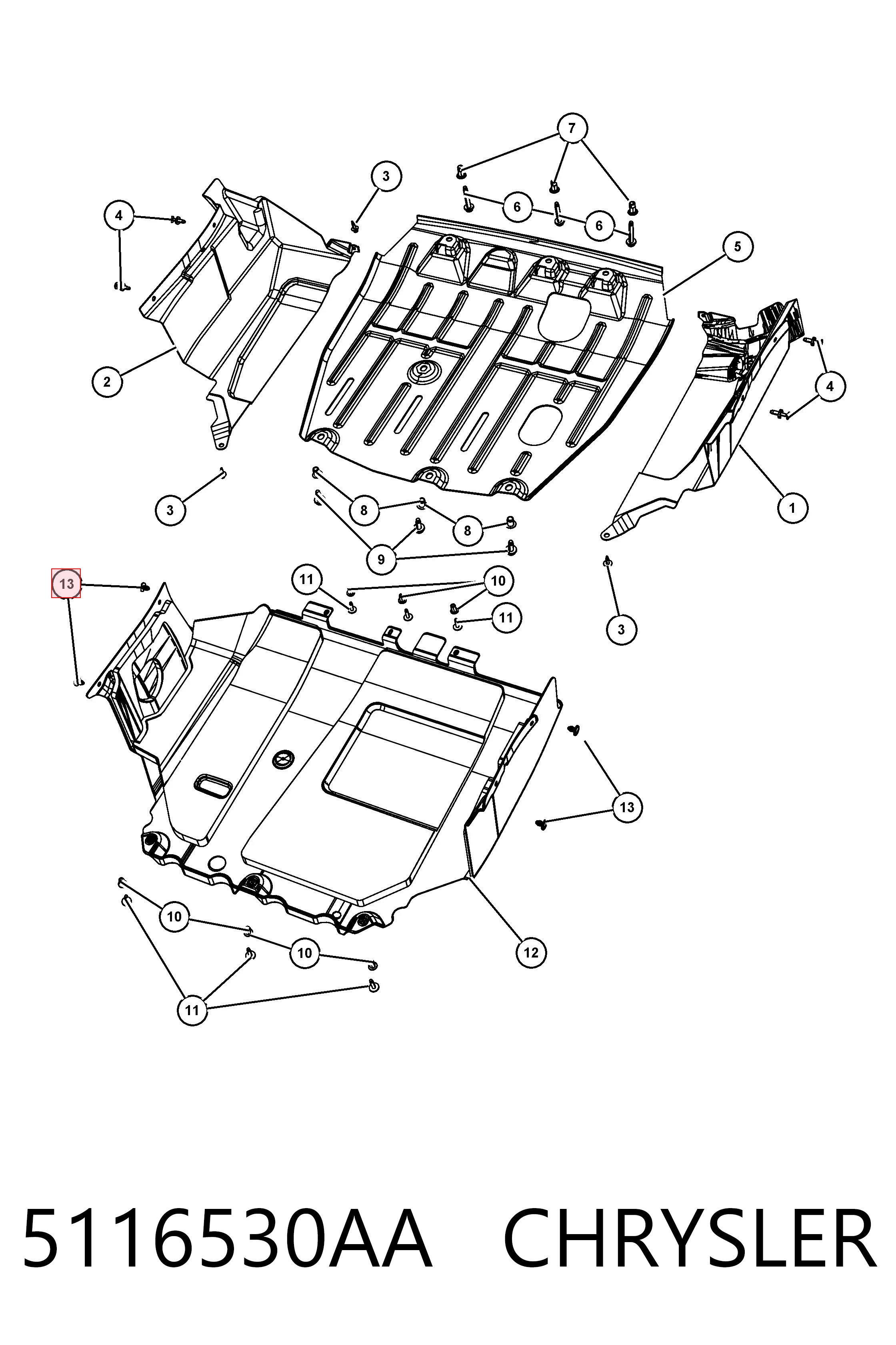 5116530AA Chrysler 