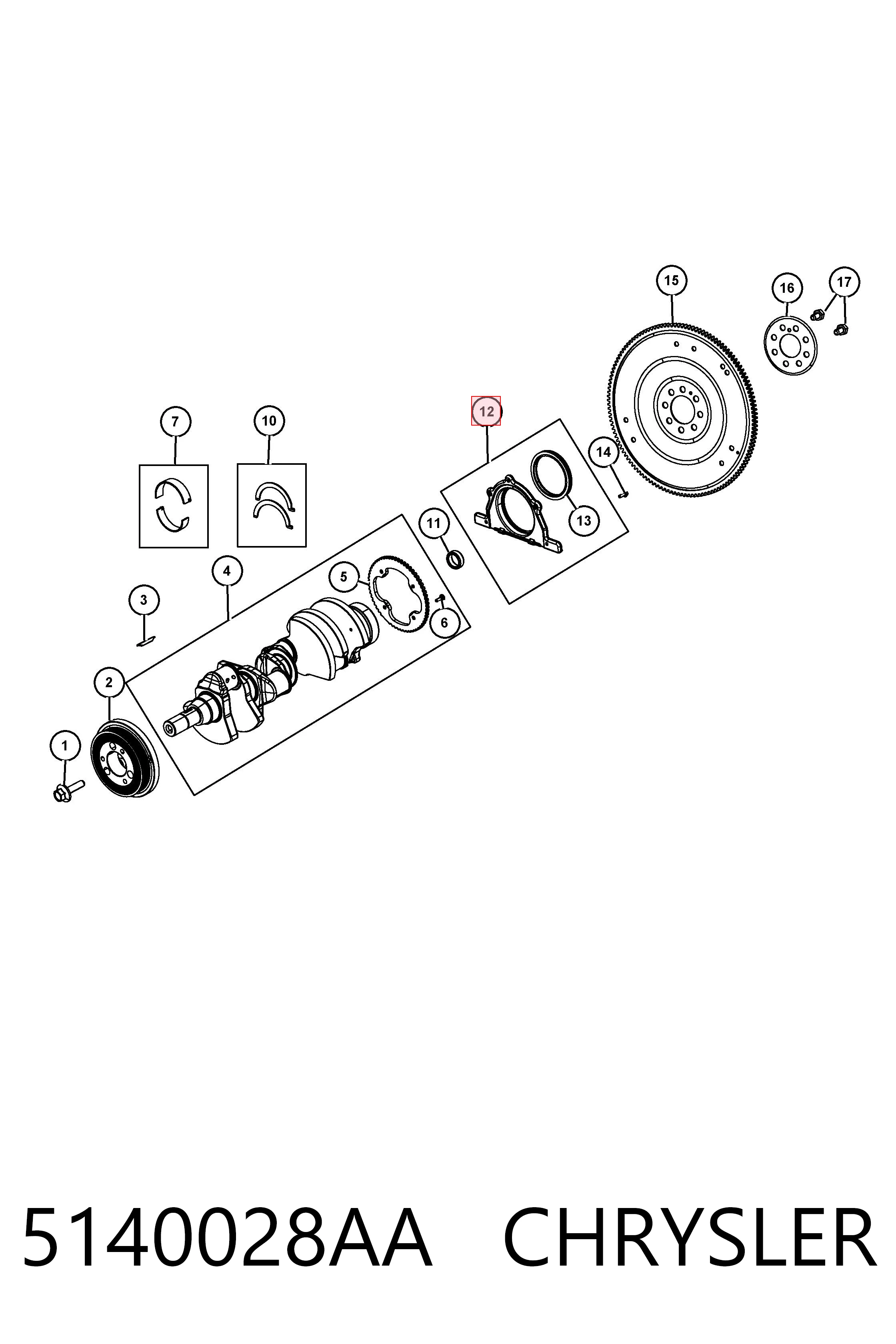 Retén del cigüeñal Fiat/Alfa/Lancia K53021338AB precio, desde 9,60 EUR