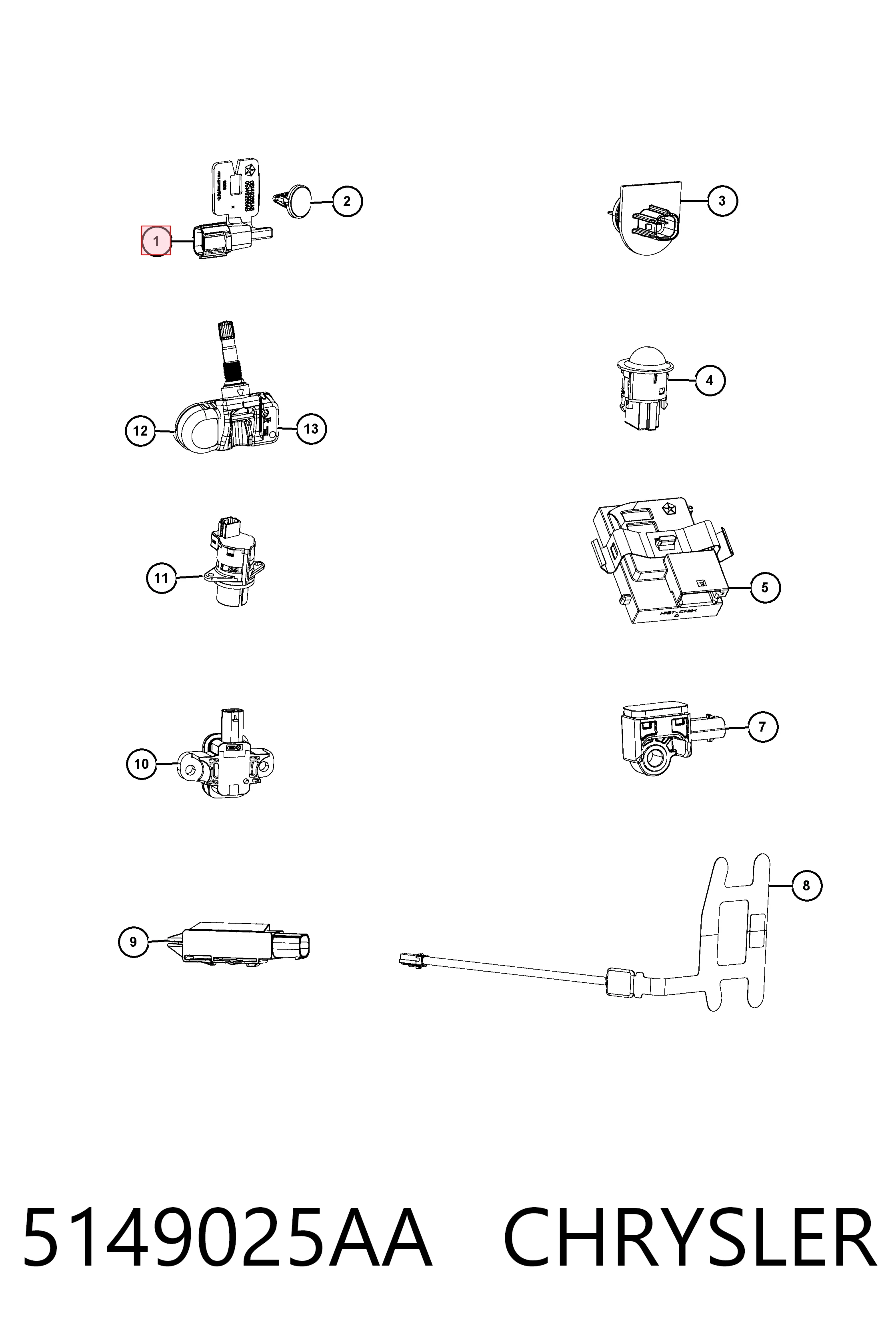 Comprar K68518243AA Fiat/Alfa/Lancia Sensor de temperatura ambiente