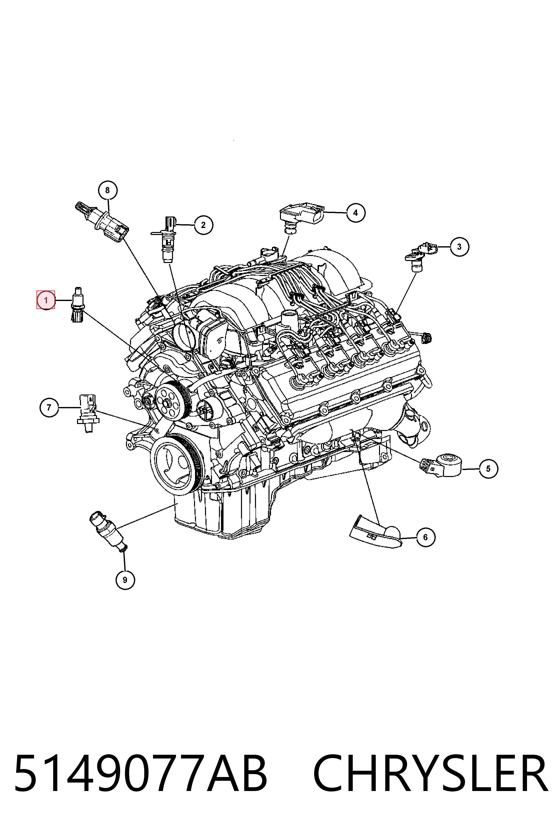 Sensor de temperatura del refrigerante Fiat/Alfa/Lancia K05149077AB precio, desde 16,35 EUR
