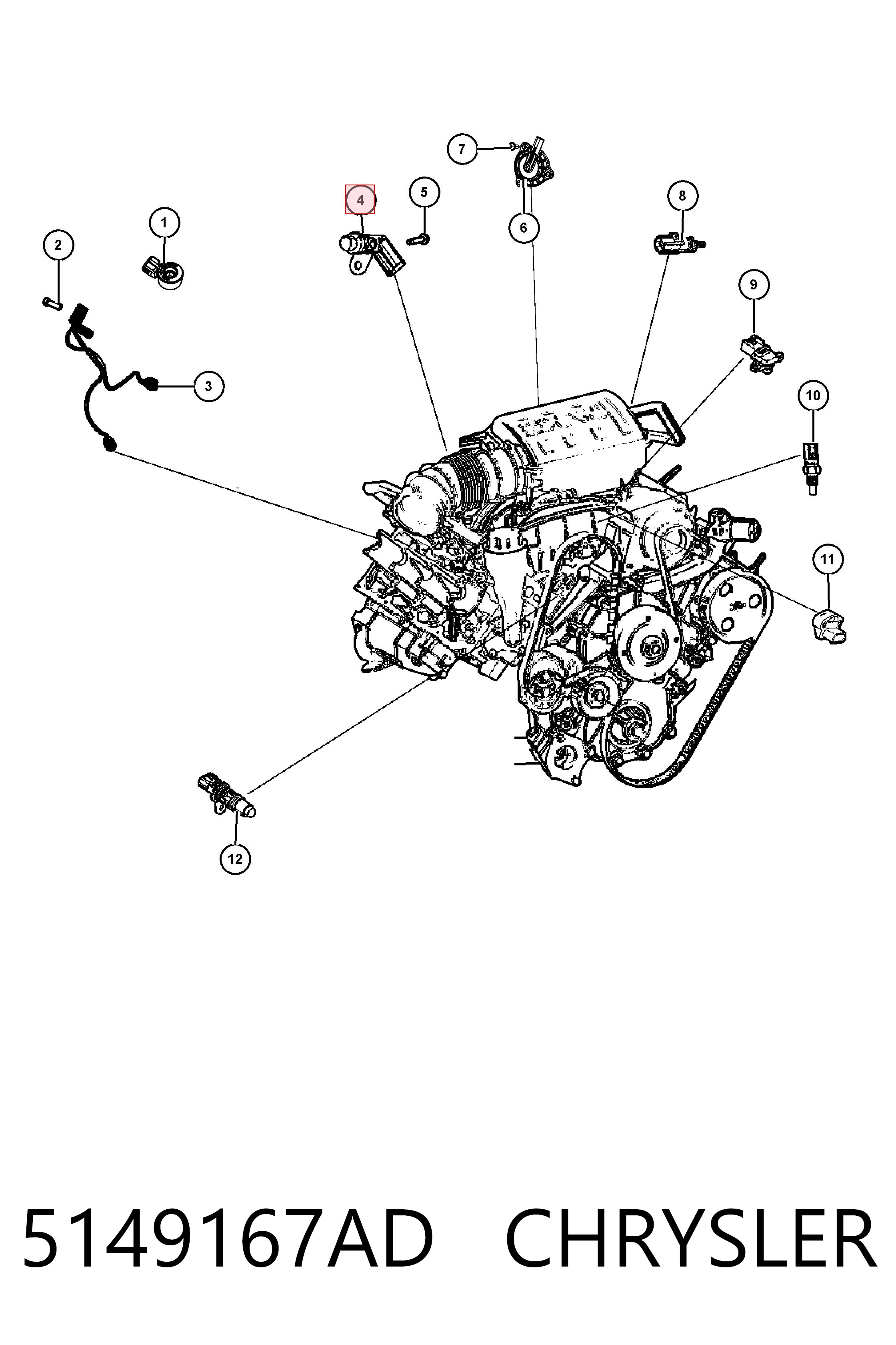 Sensor ckp Dodge Journey 