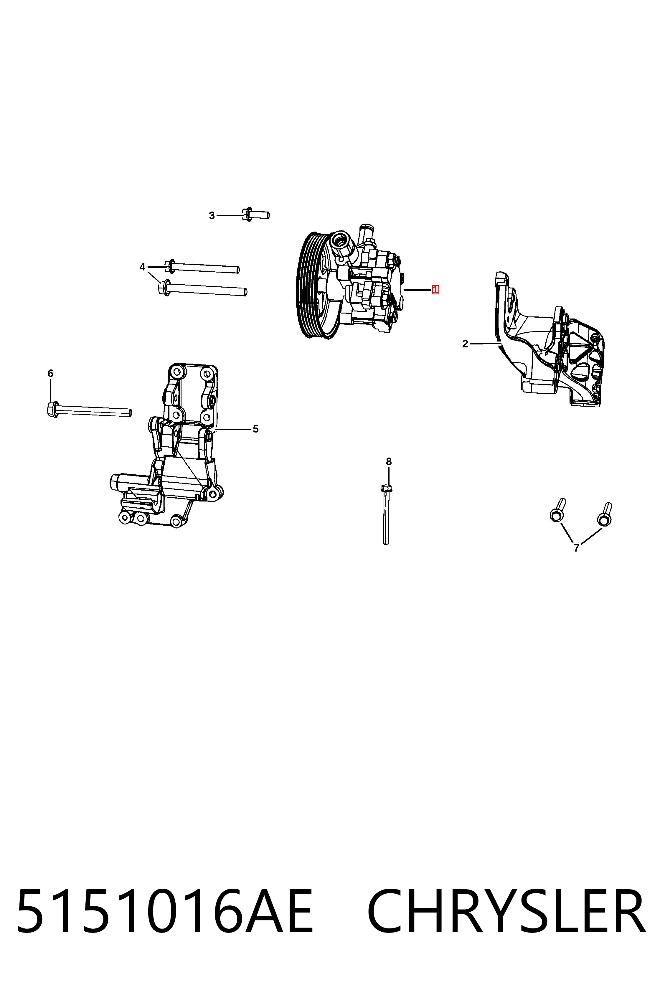 Comprar K05151016AE Fiat/Alfa/Lancia Bomba servodireccion