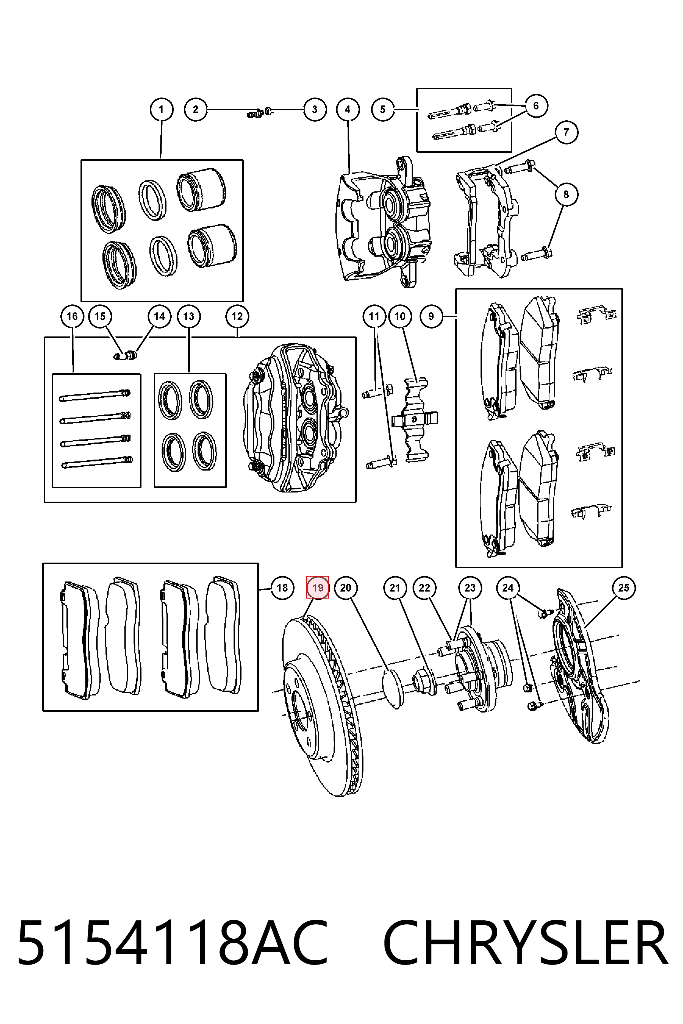 5154118AC Chrysler Discos