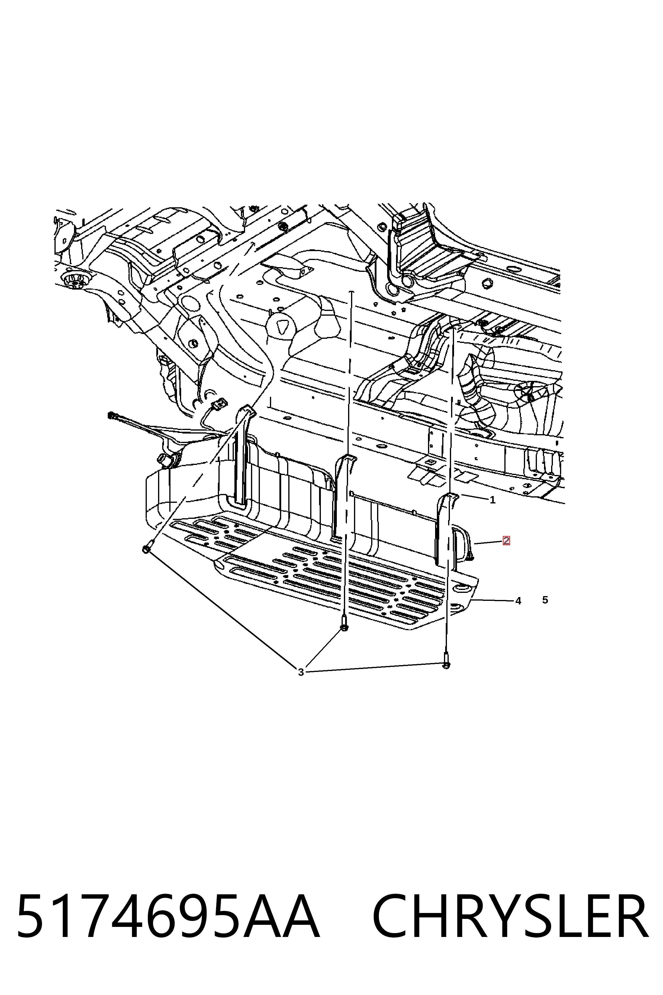 K05174695AA Fiat/Alfa/Lancia Tanque de combustible
