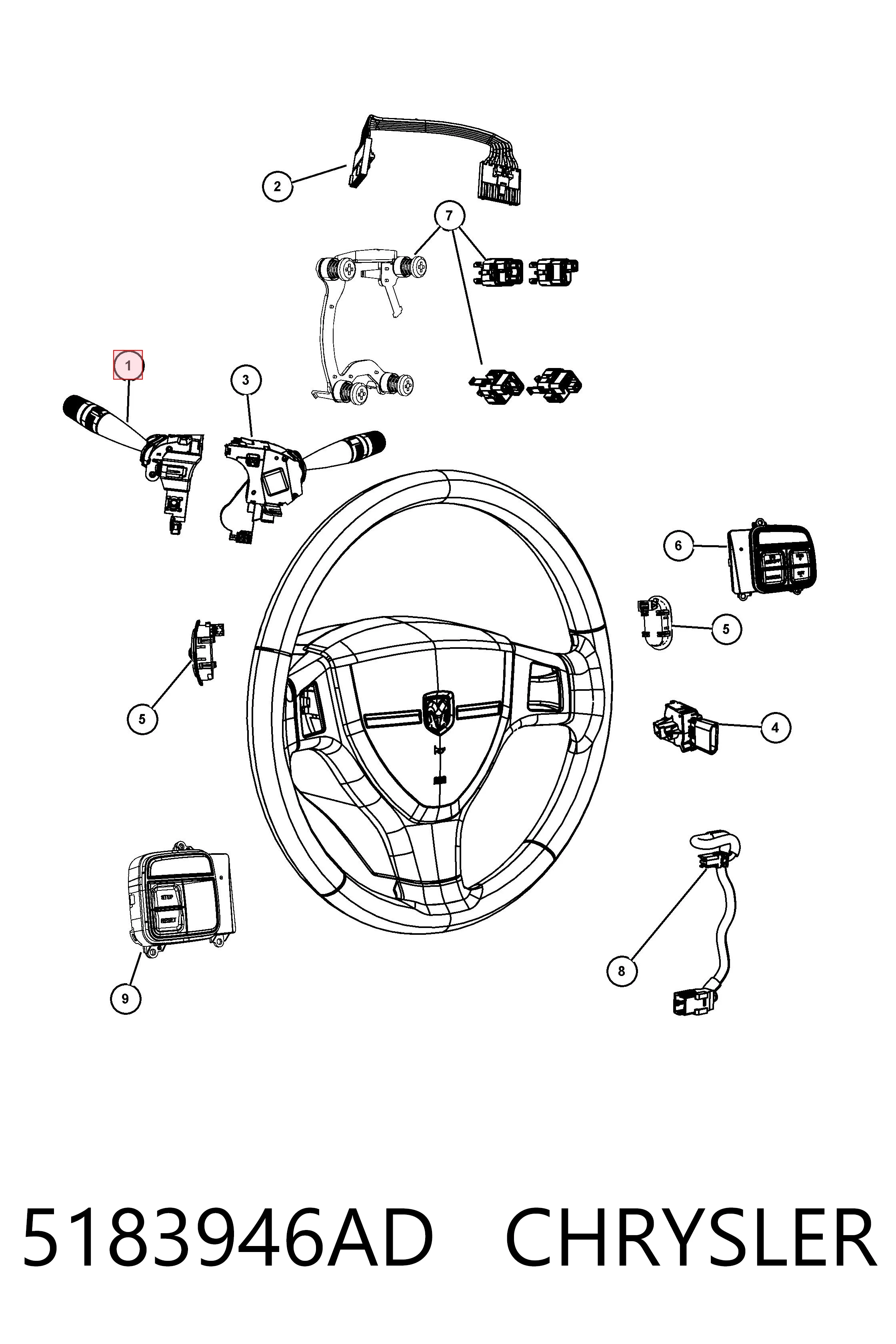  K05183946AD Fiat/Alfa/Lancia