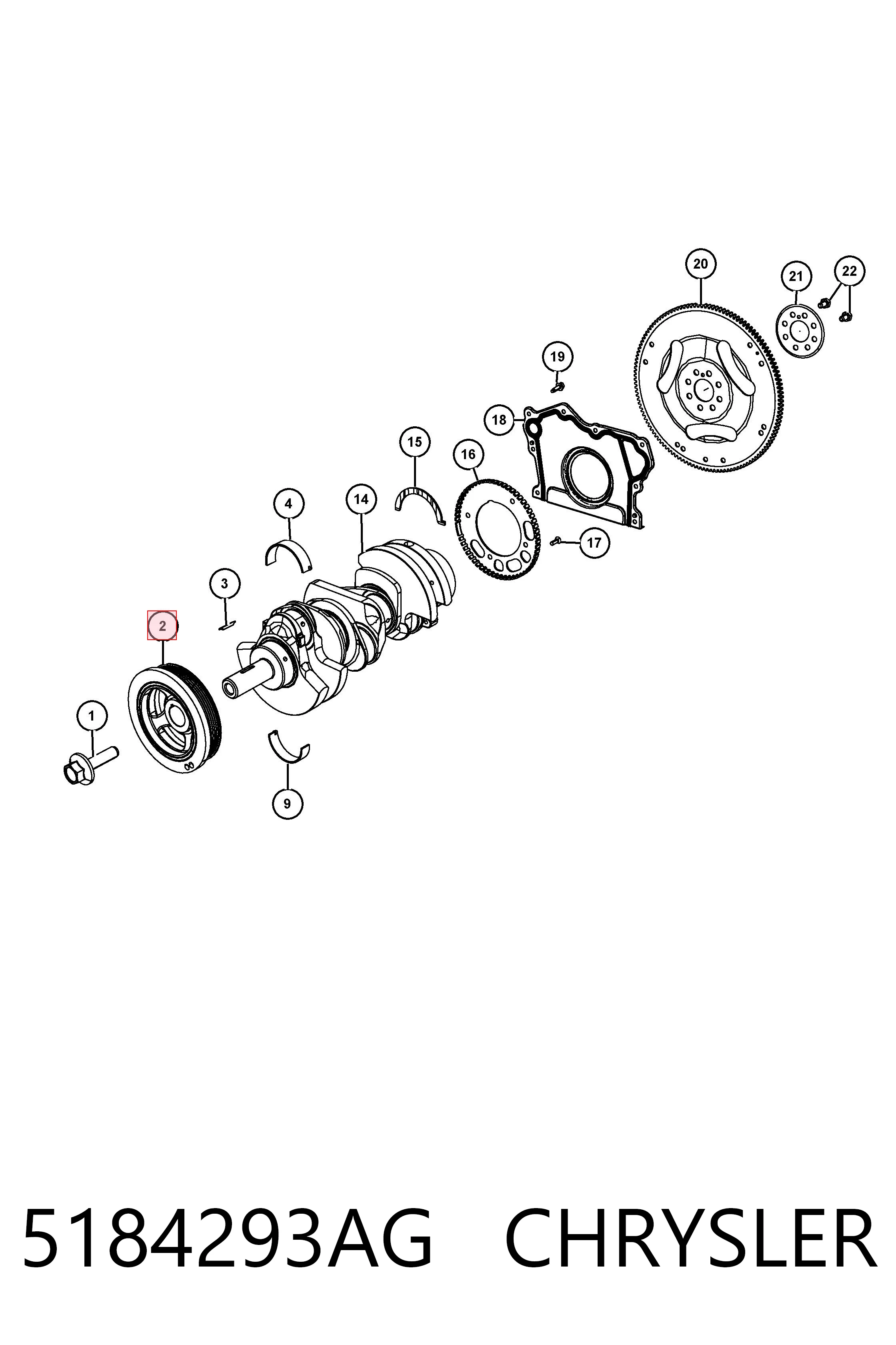 5184293AG Chrysler Dámper