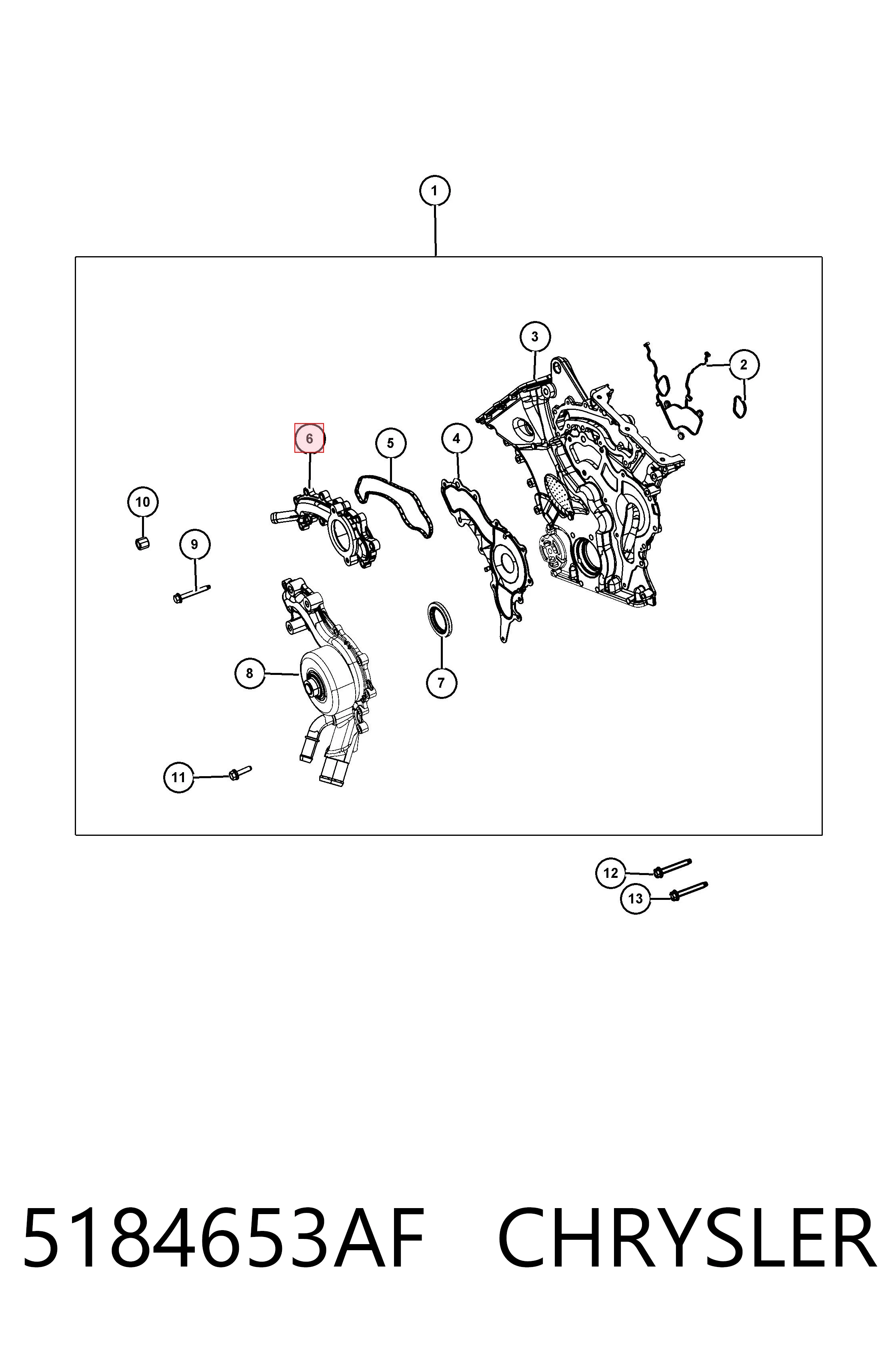 Comprar K05184653AF Fiat/Alfa/Lancia Caja de termostato