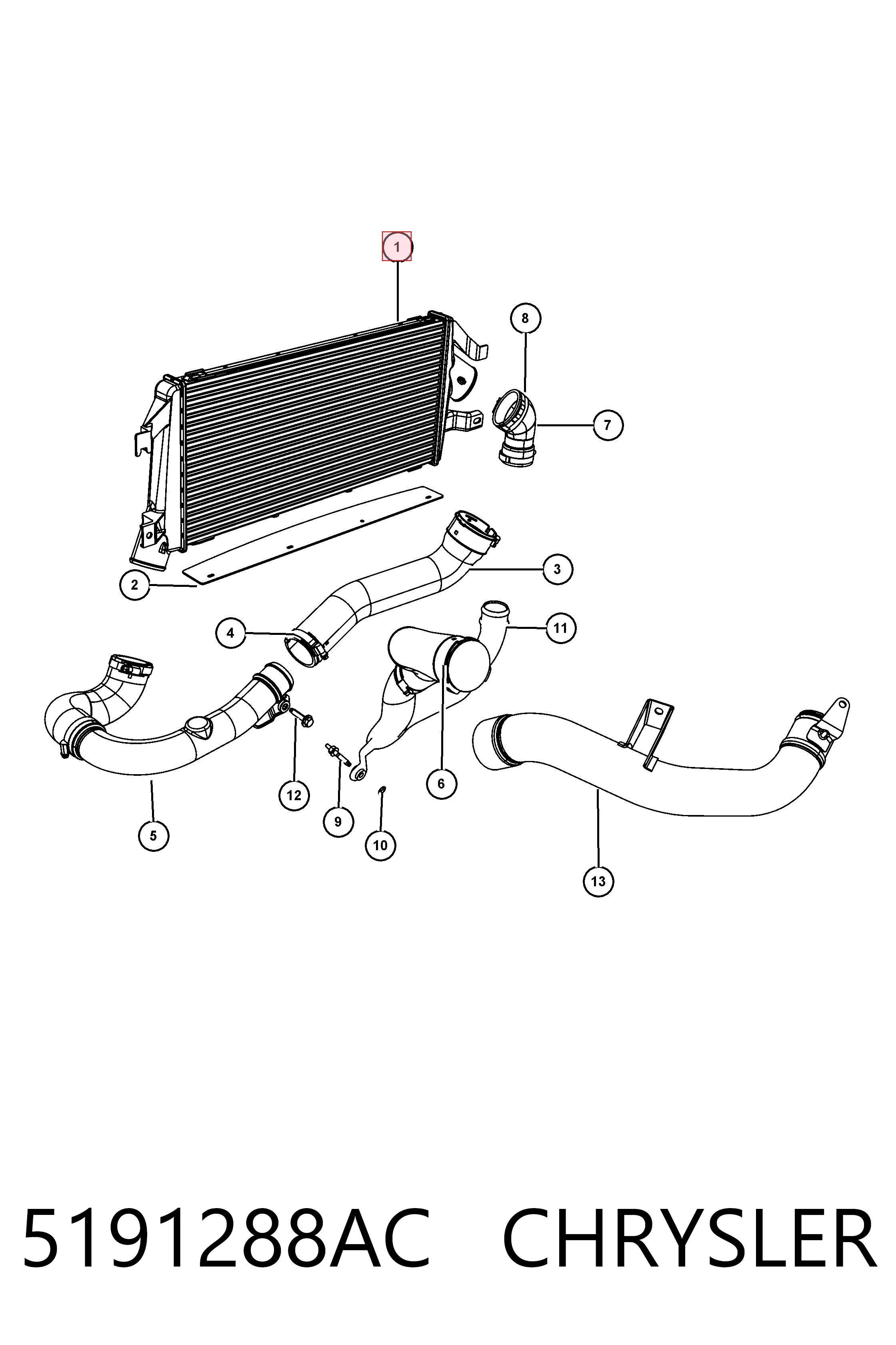 Radiador de aire de admisión Jeep Patriot SUV (2007 - 2017) precio, desde 57,48 EUR