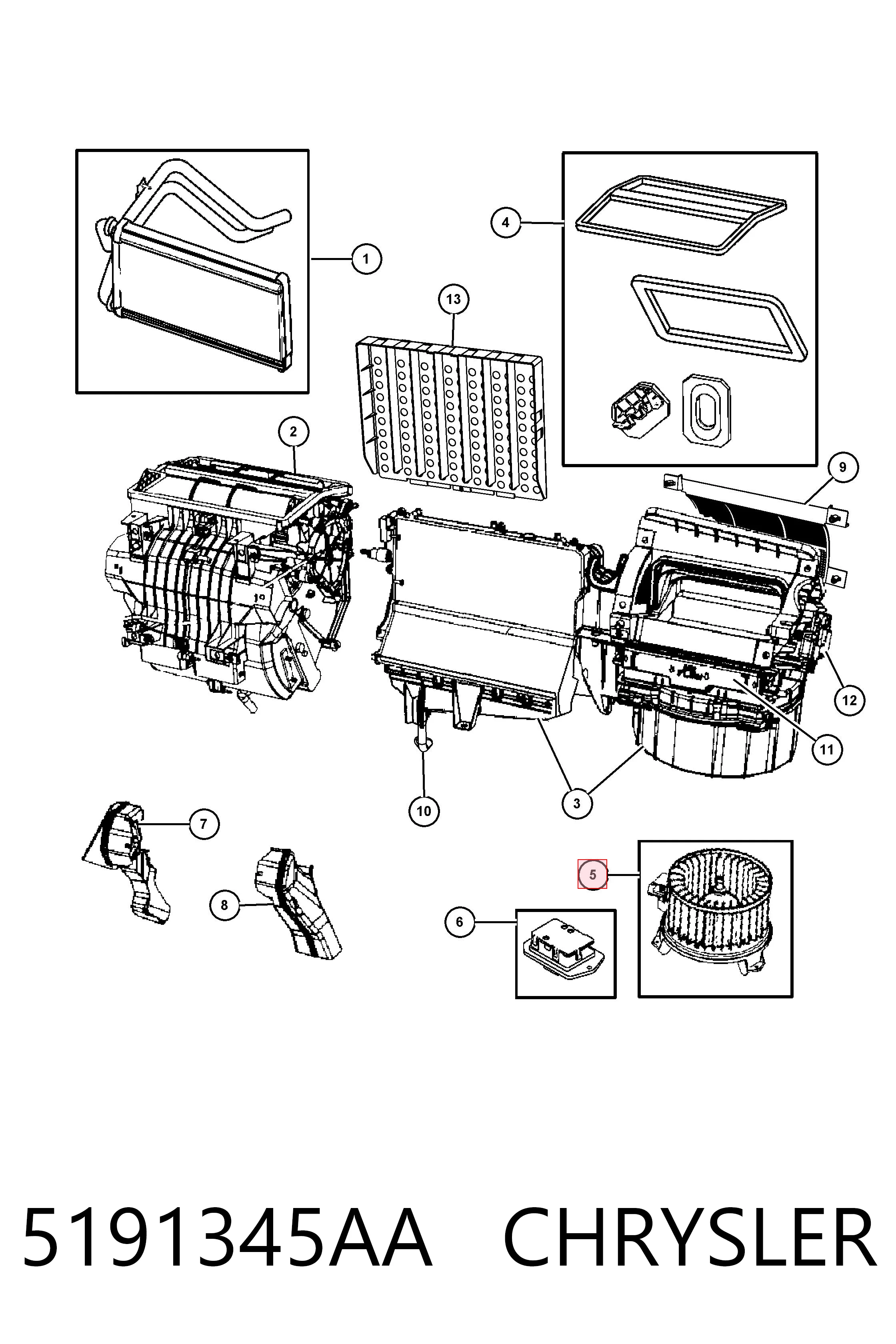 Ventilador de calefacción Dodge Journey SUV (2008 - 2020) precio, desde 45,01 EUR