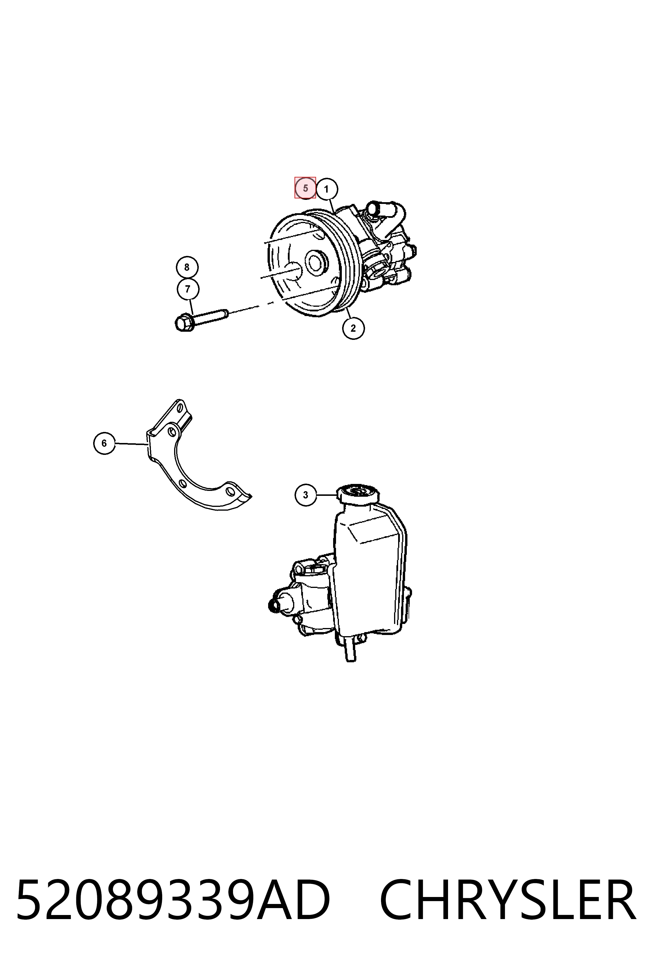 Bomba de dirección asistida  Fiat/Alfa/Lancia K05159121AE precio, desde 167,81 EUR