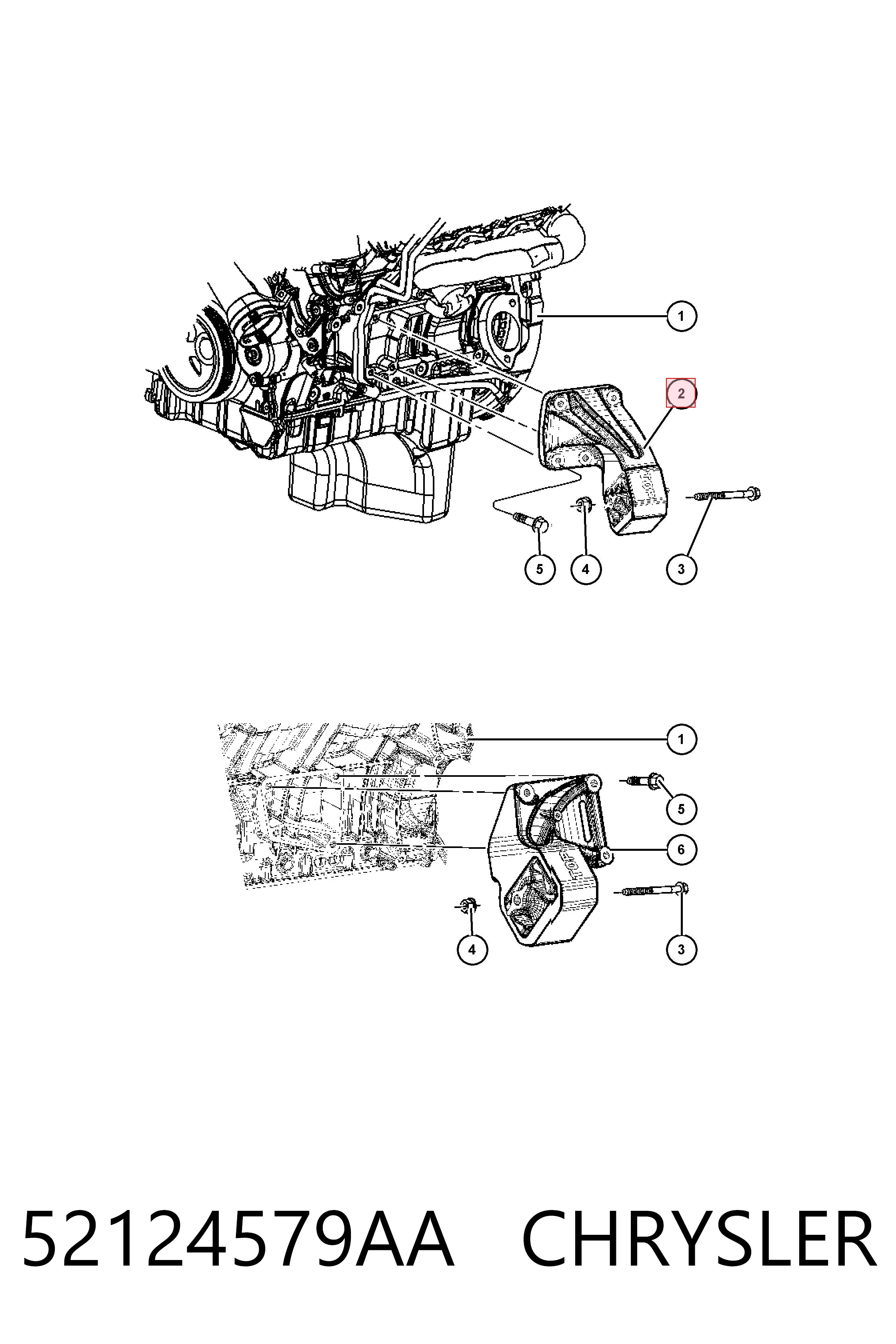 52124579AA Chrysler 