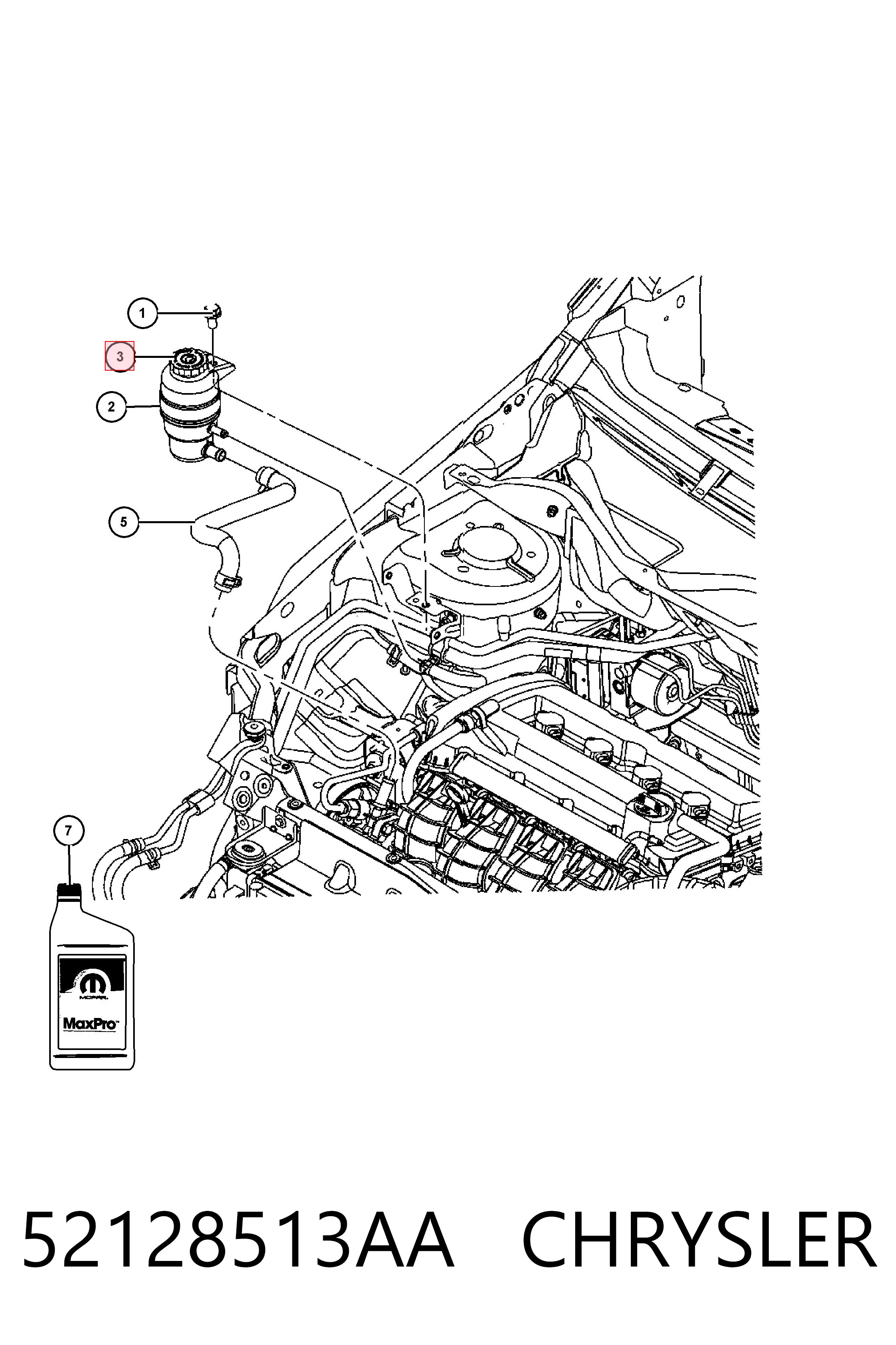 52128513AA Chrysler Servofreno