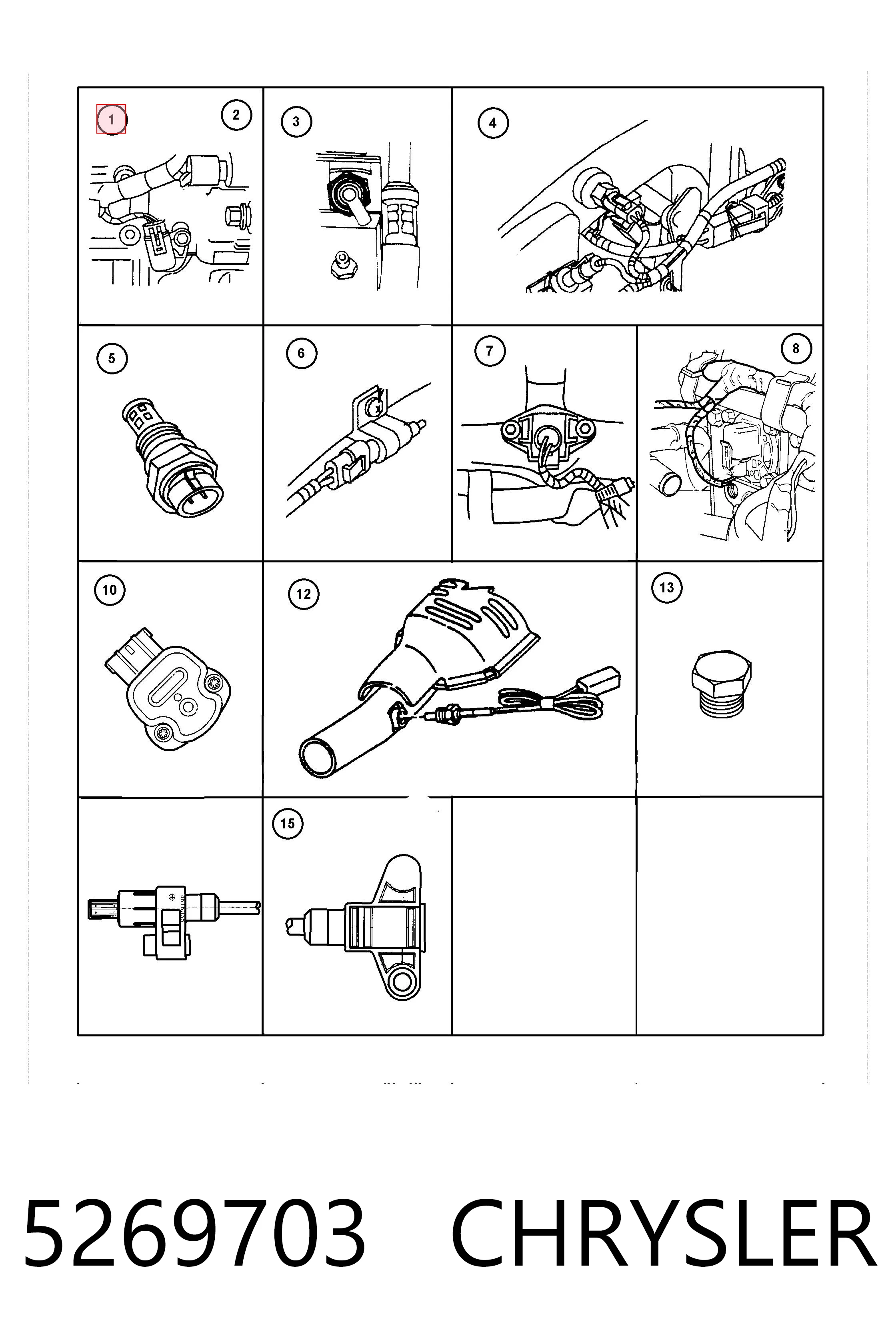 5269703 Chrysler Sensor de posición del cigüeñal