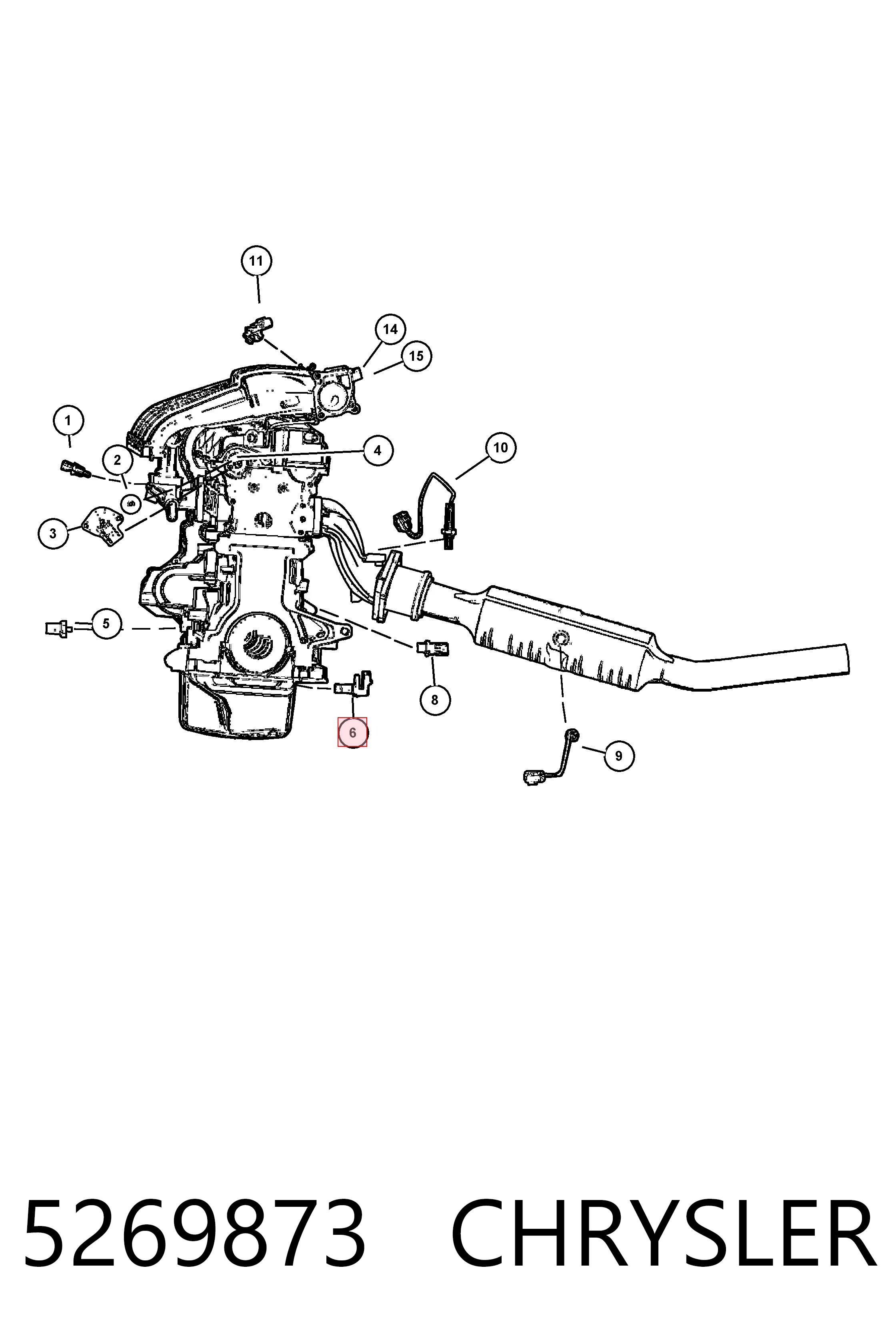 5269873 Chrysler Sensor de posición del cigüeñal