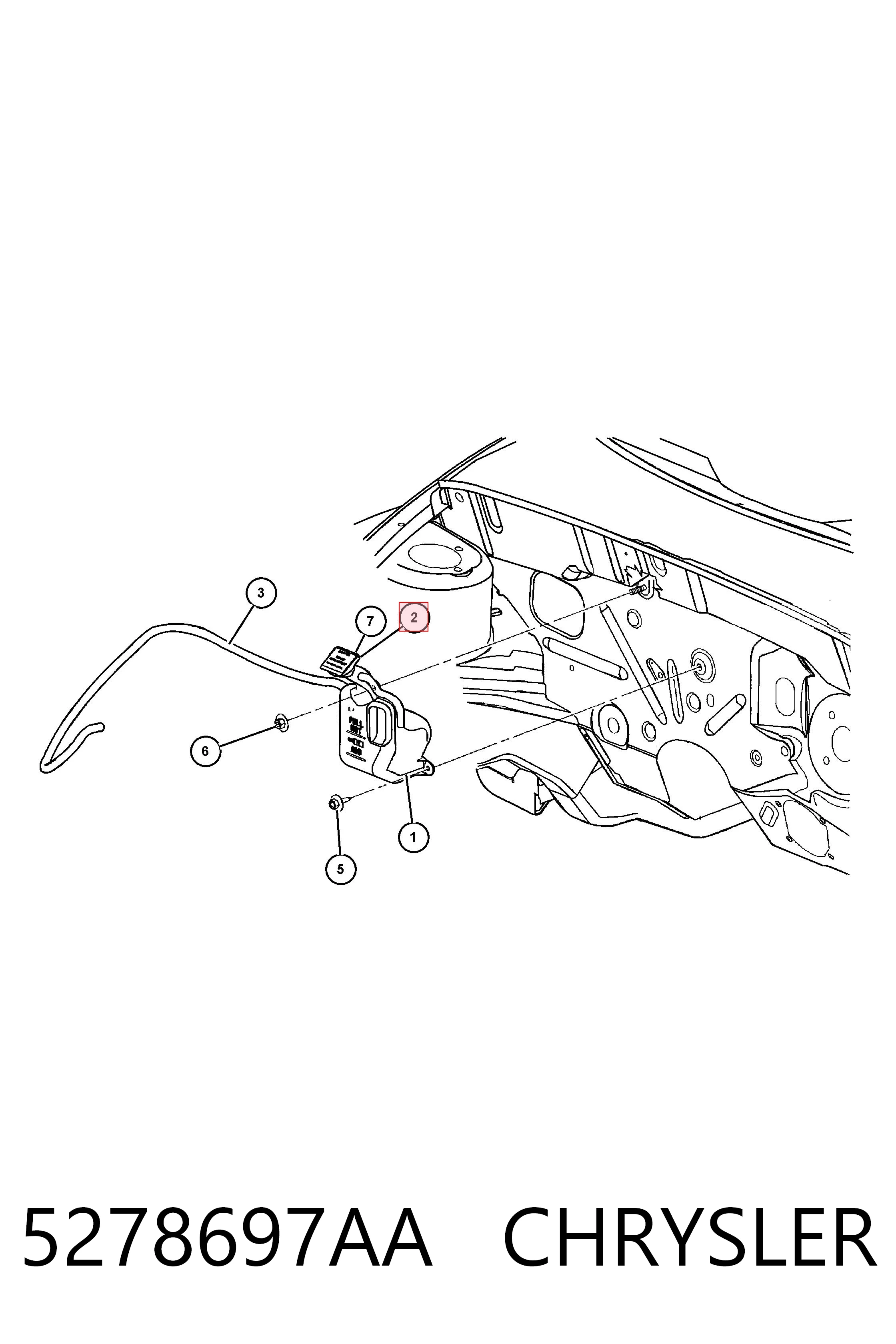 5278697AA Chrysler Tapa de radiador