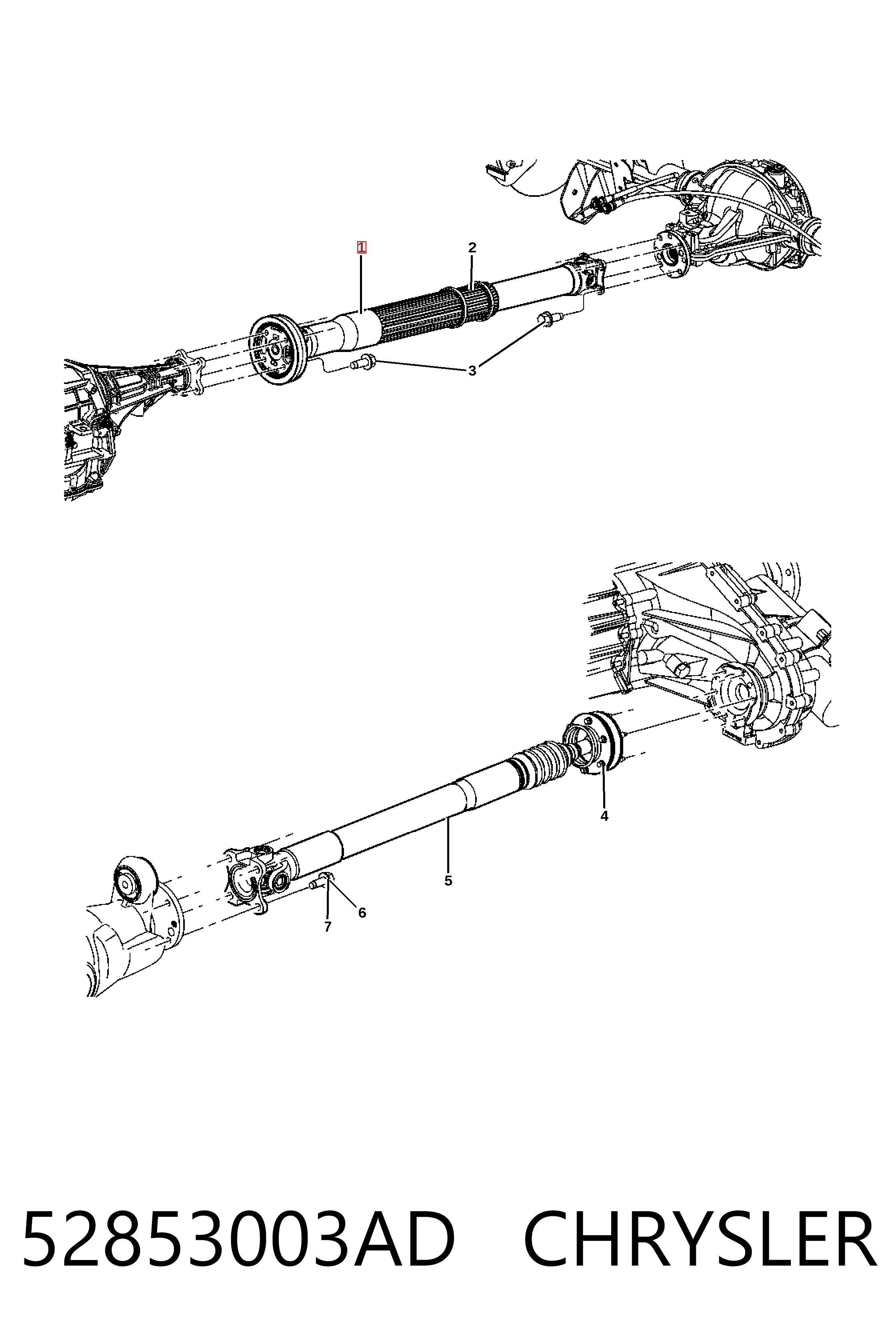 K52853003AF Fiat/Alfa/Lancia Árbol cardán