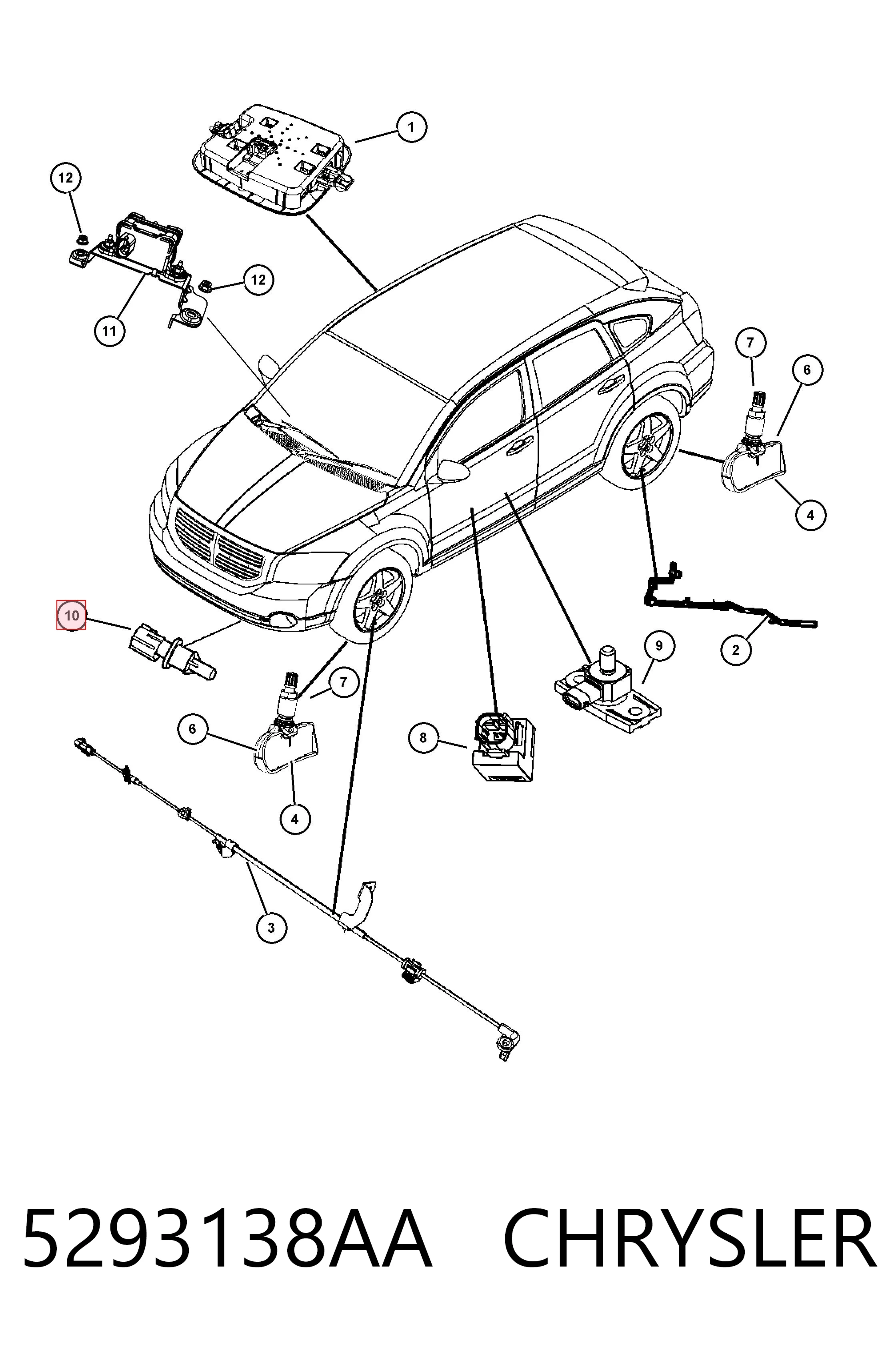 Sensor de temperatura del aire de admisión Jeep Patriot SUV (2007 - 2017) precio, desde 39,44 EUR