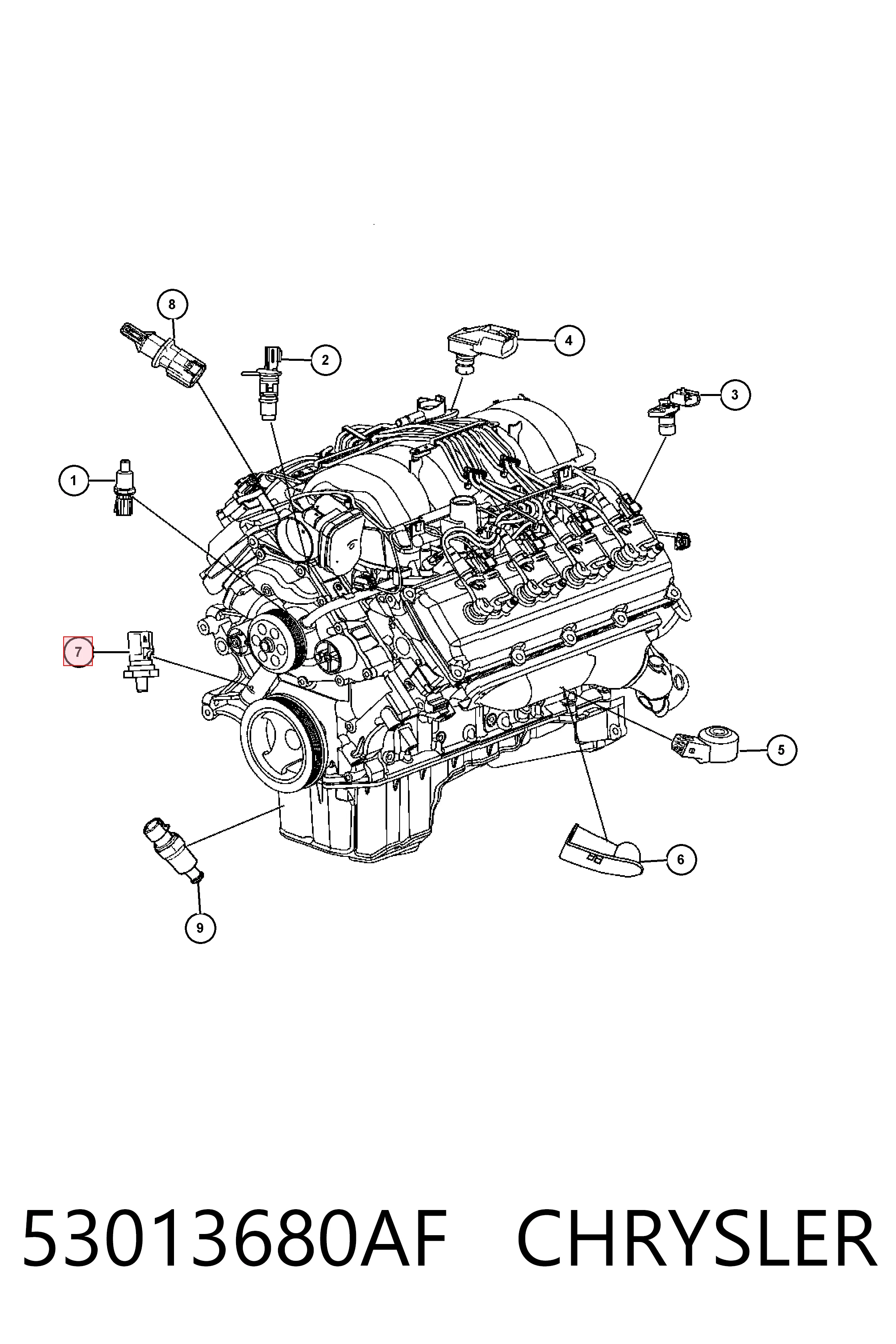 Sensor de presión de aceite K05149062AA Fiat/Alfa/Lancia
