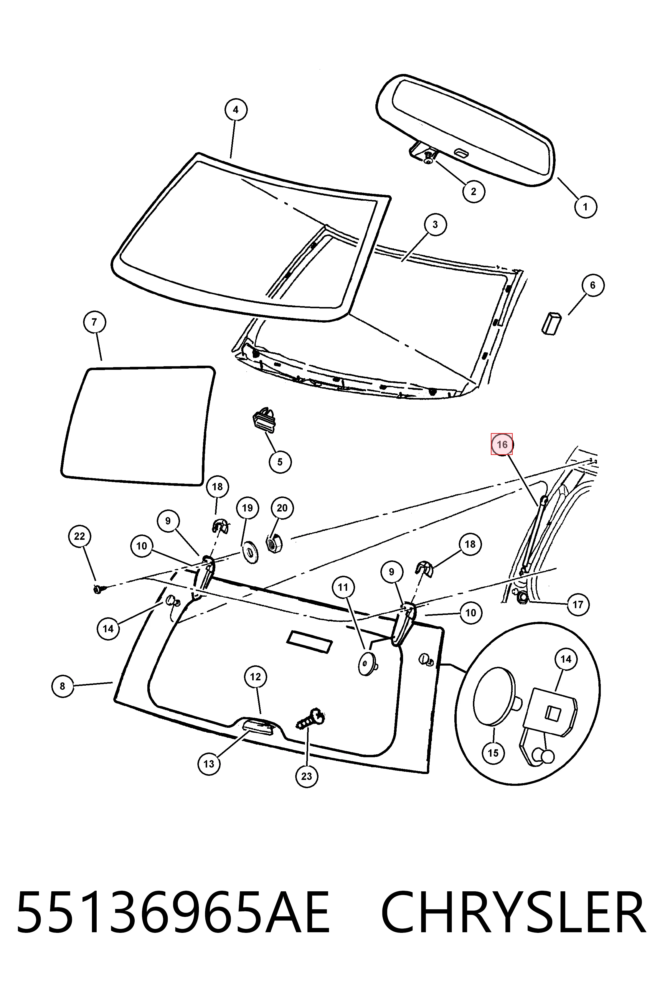 Amortiguador de vidrio de portón trasero (puerta trasera 3/5) Fiat/Alfa/Lancia K55136965AA precio, desde 12,56 EUR