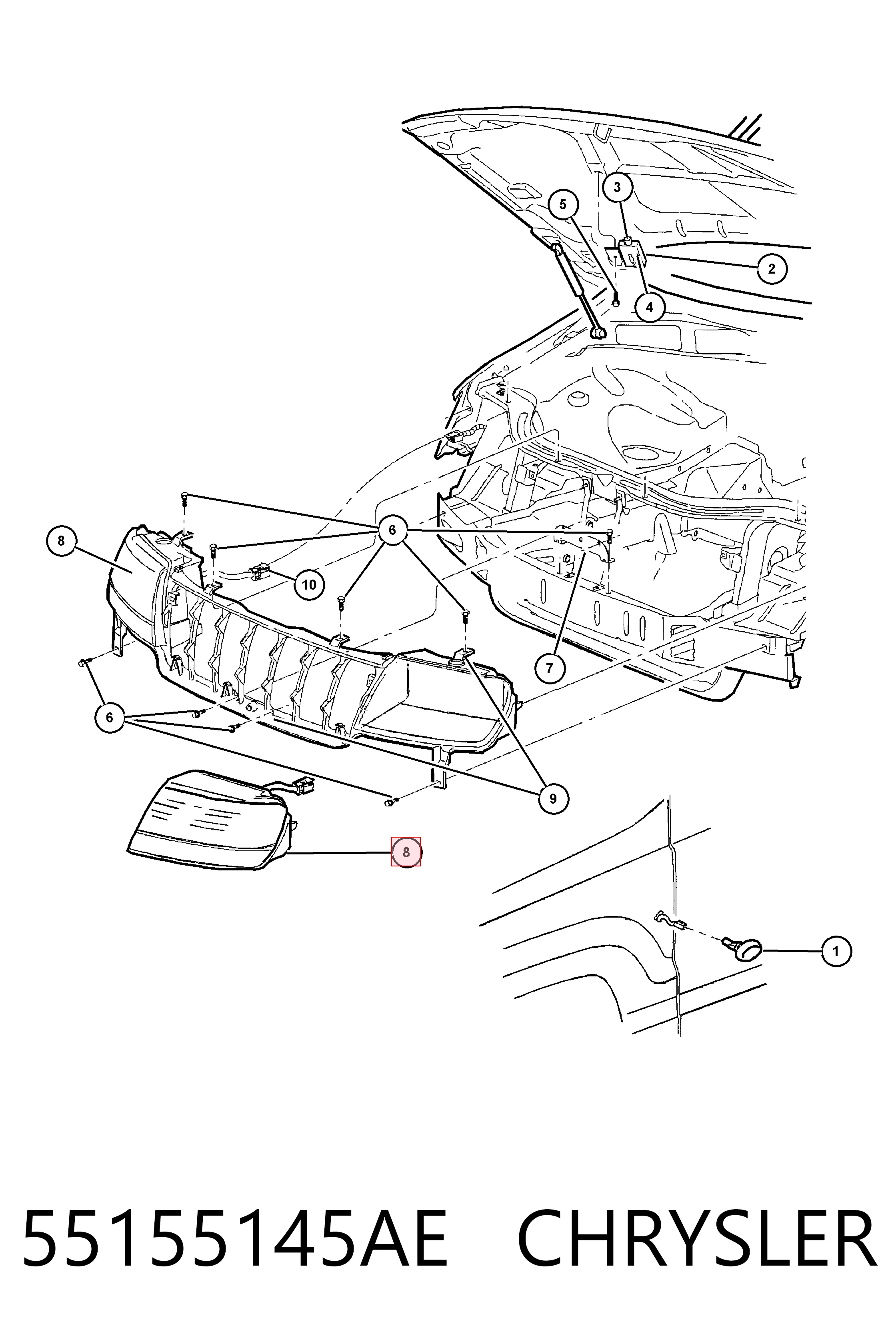 Comprar K68086539AA Fiat/Alfa/Lancia Faro delantero izquierdo