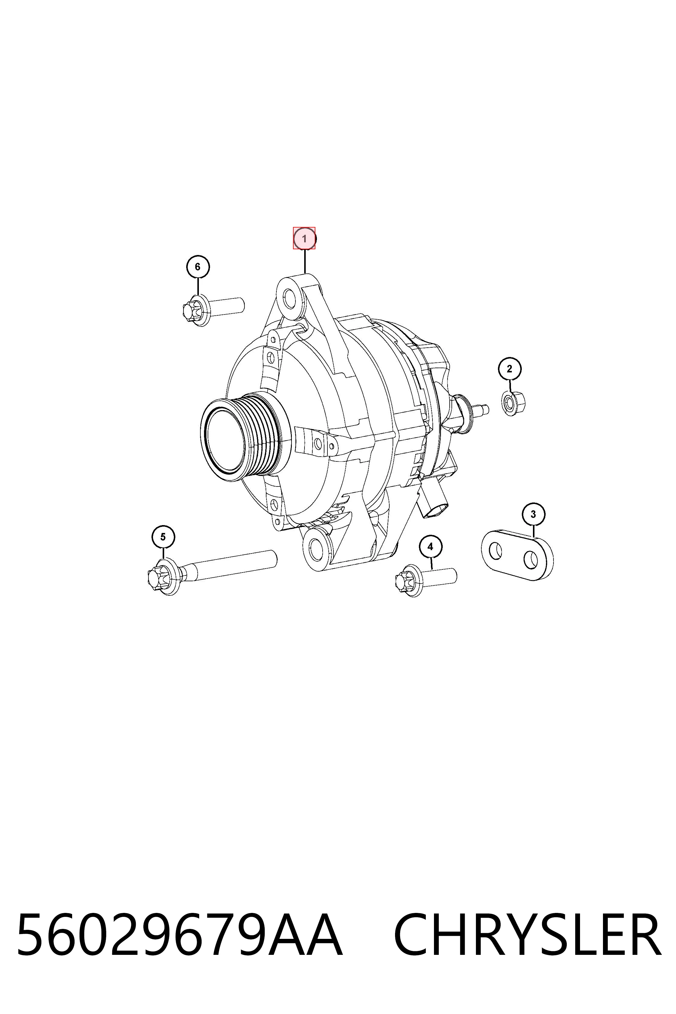 Alternador CHRYSLER 56029679AA