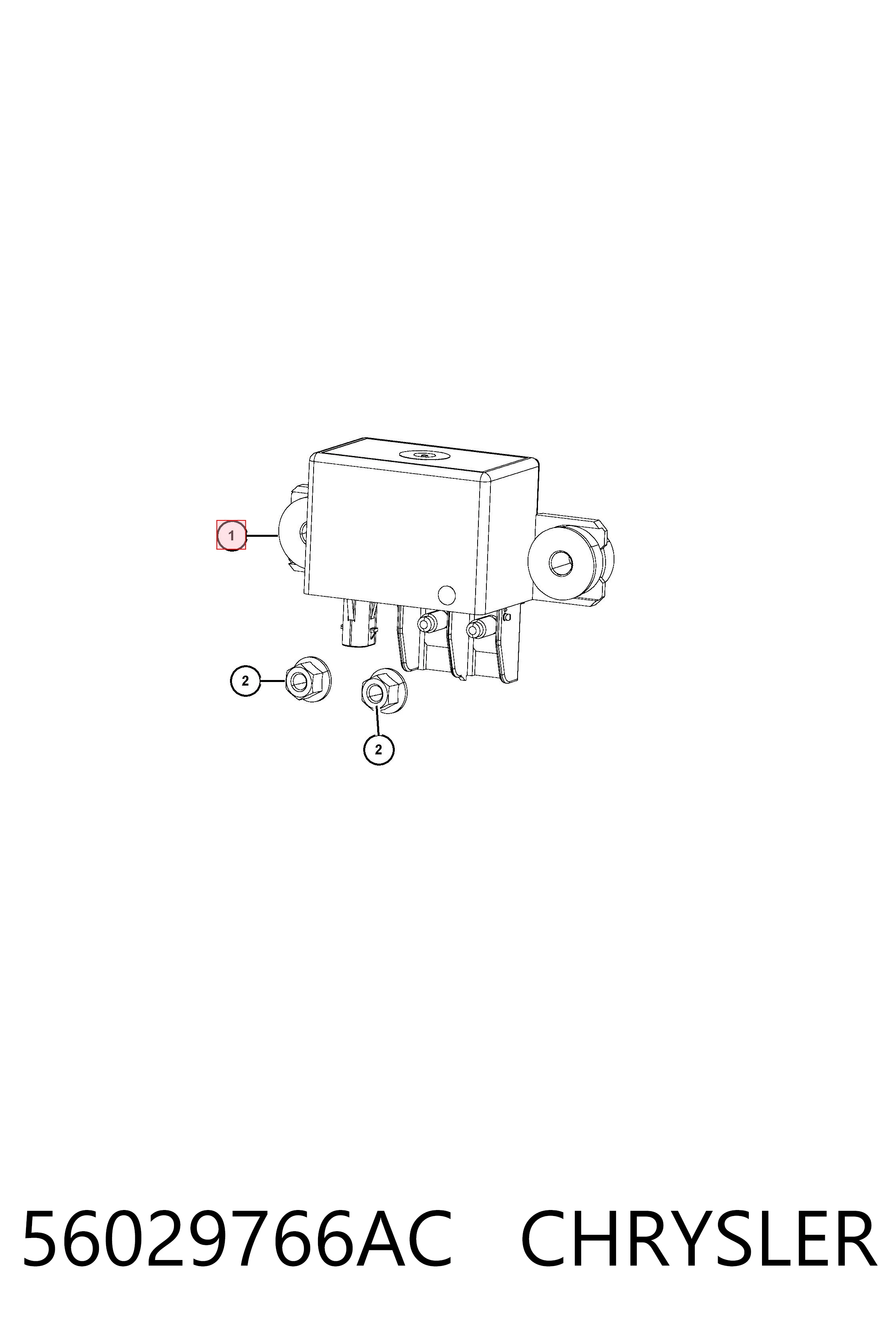 56029766AC Chrysler Relé motor de arranque