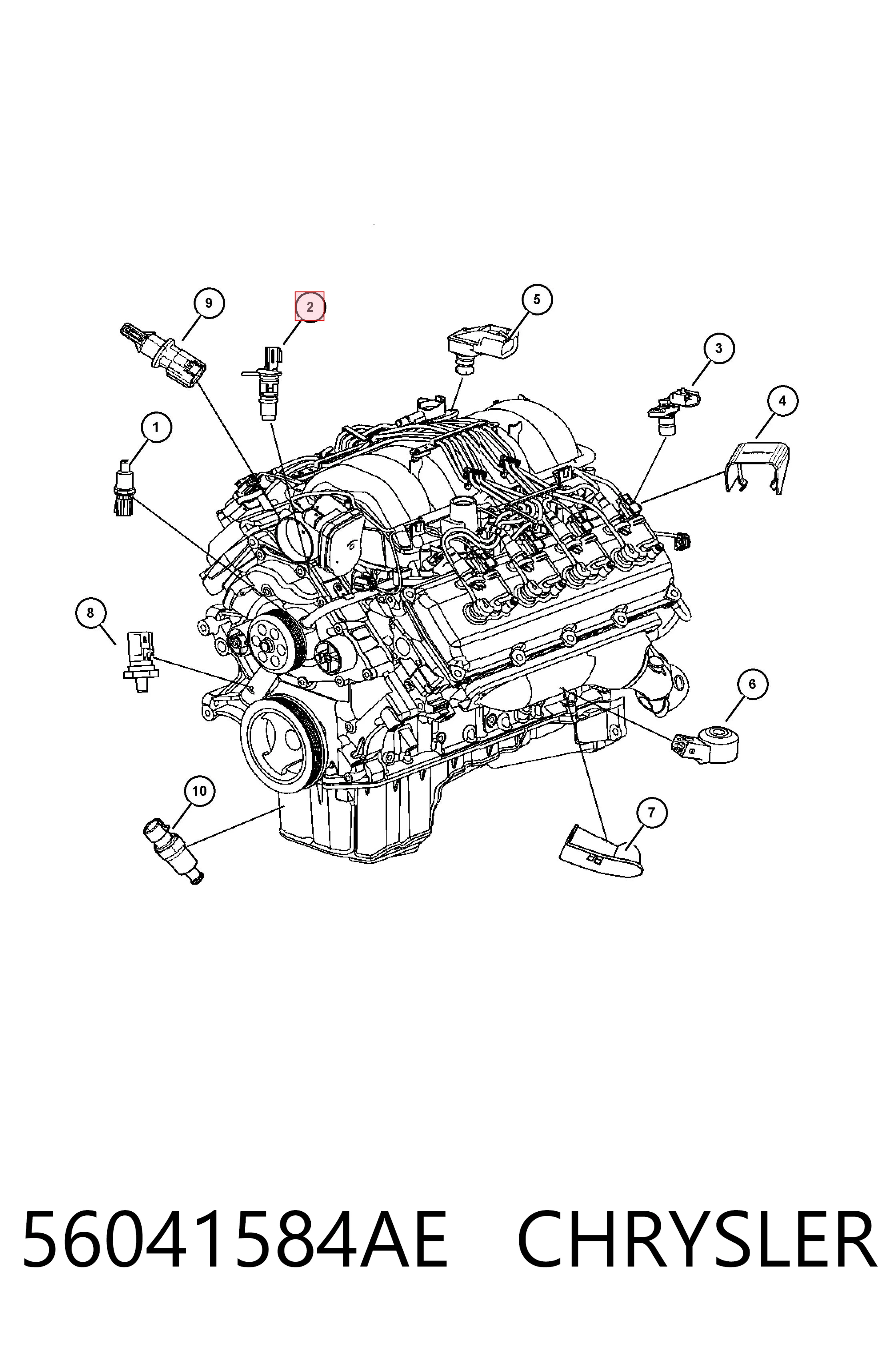 Comprar Sensor de árbol de levas Chrysler 300 C 