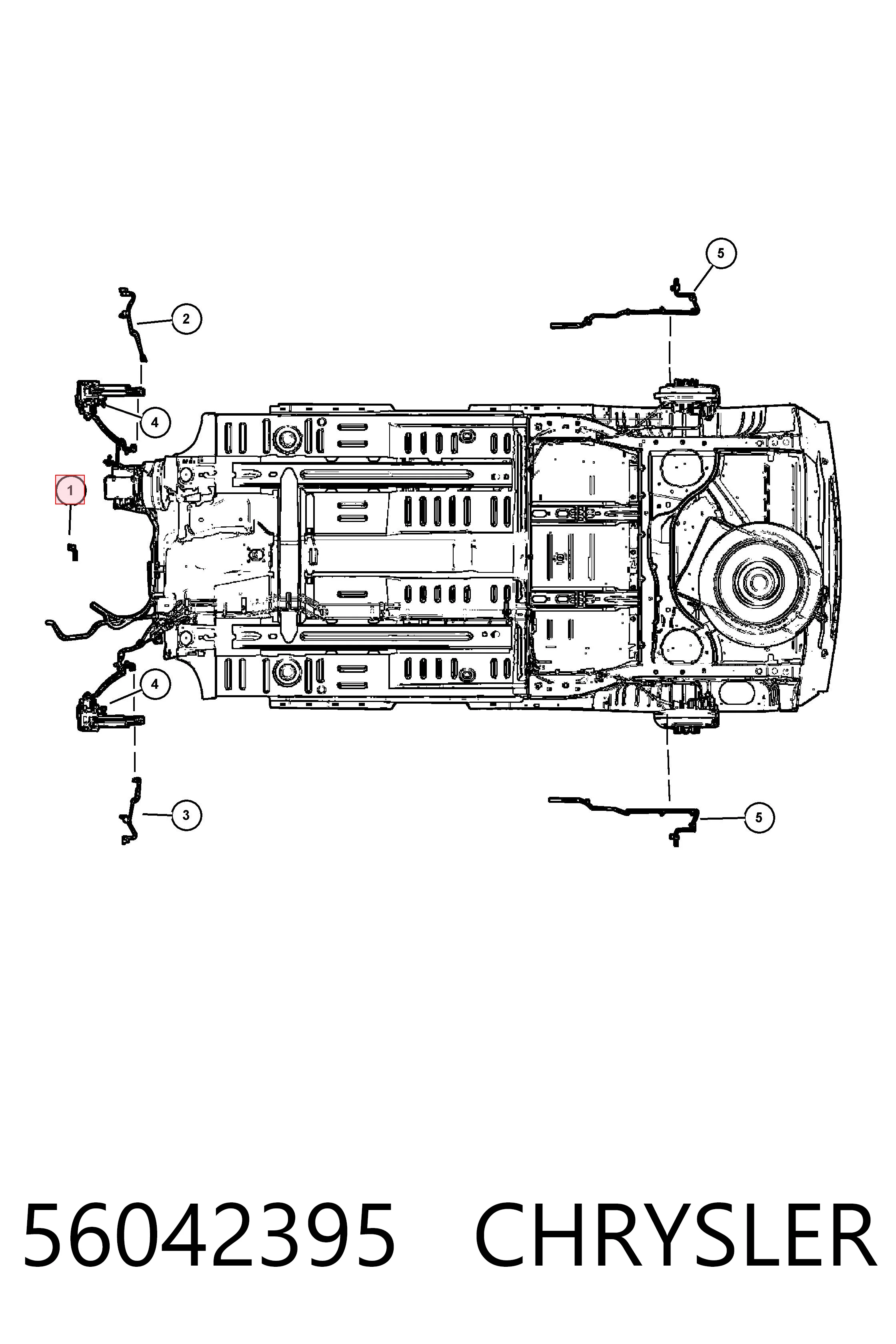 56042395 Chrysler Sensor de temperatura ambiente