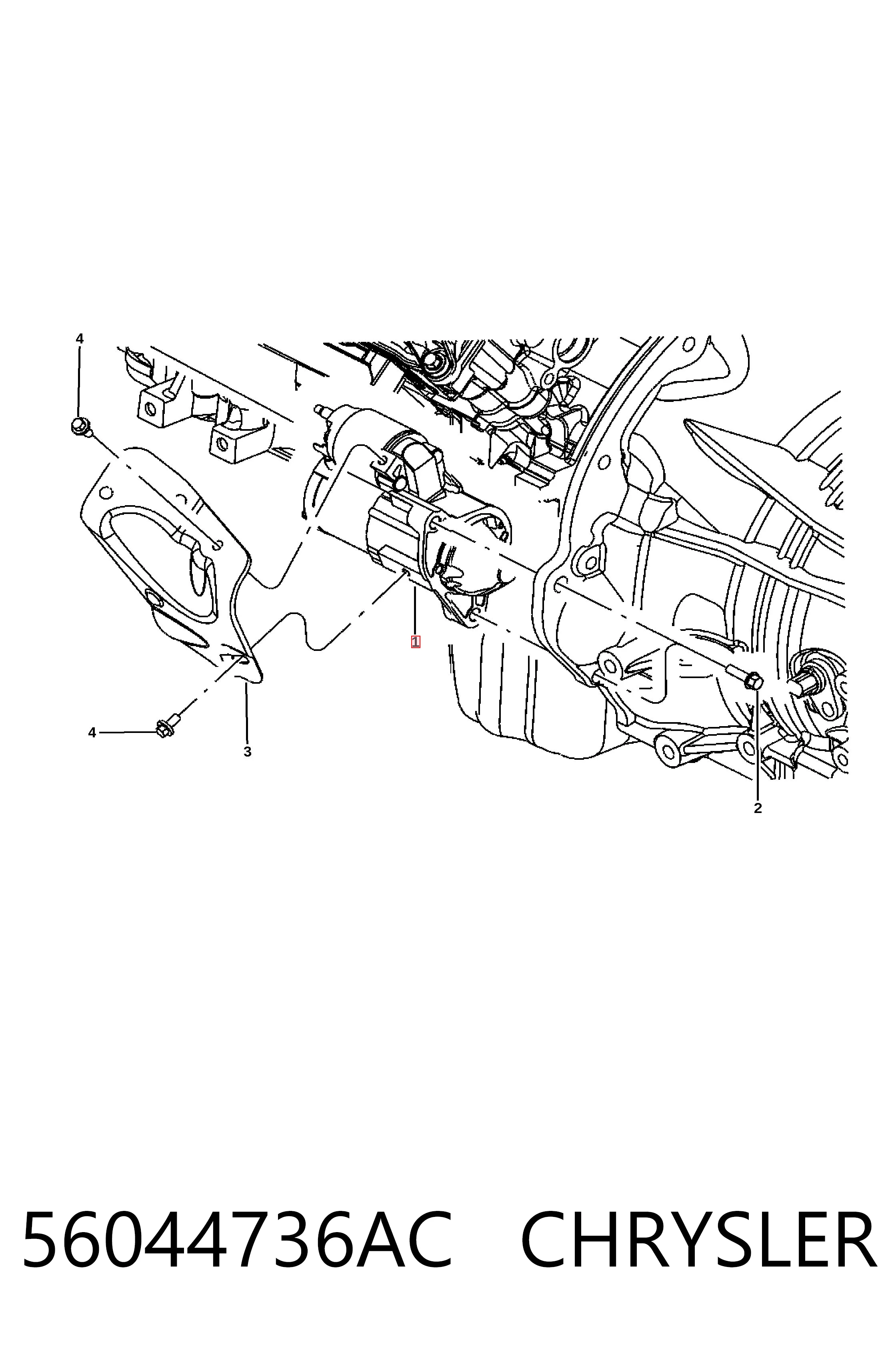 Motor de arranque CHRYSLER 56044736AC