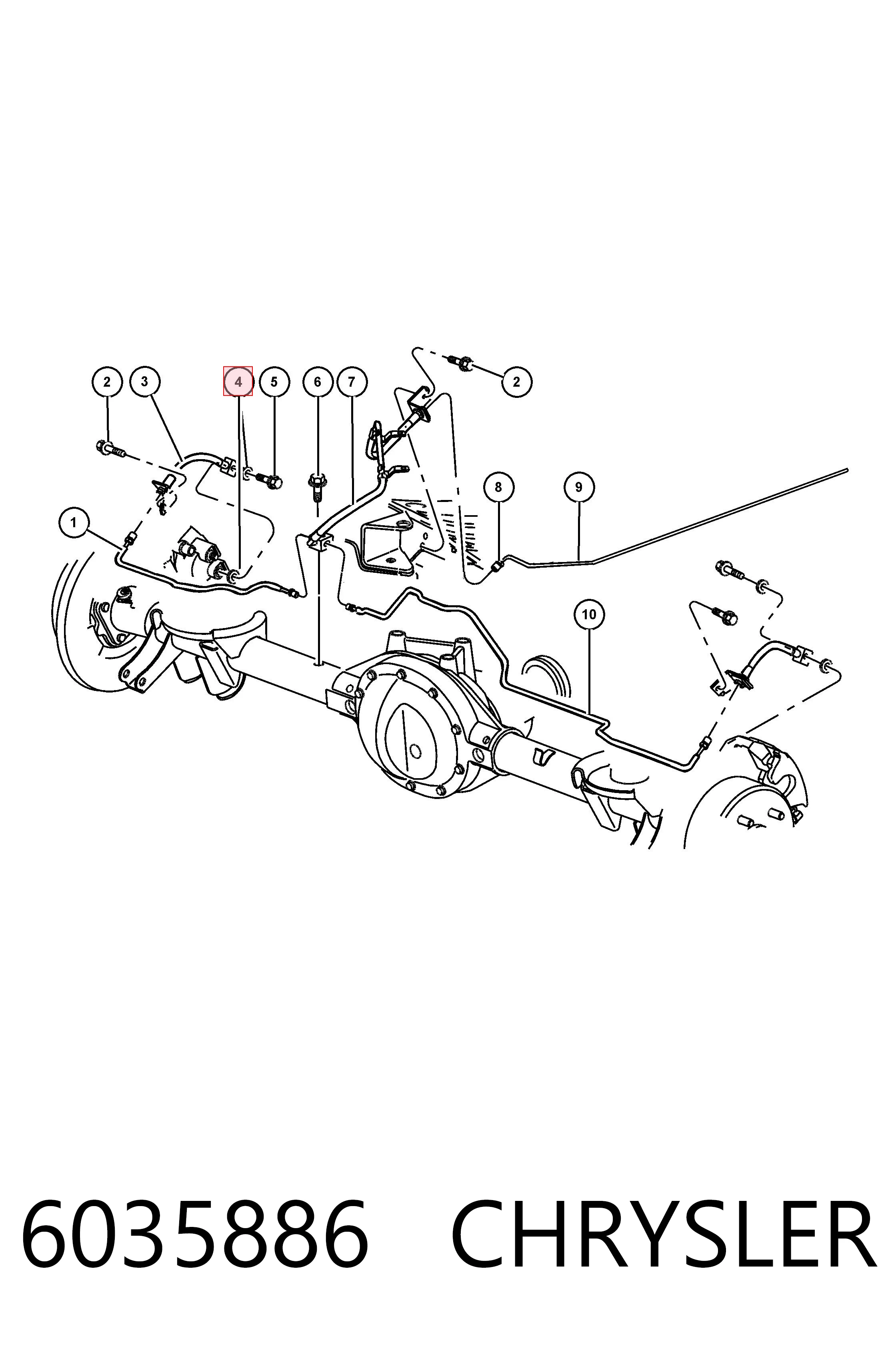 6035886 Chrysler Arandela de sellado del latiguillo de freno
