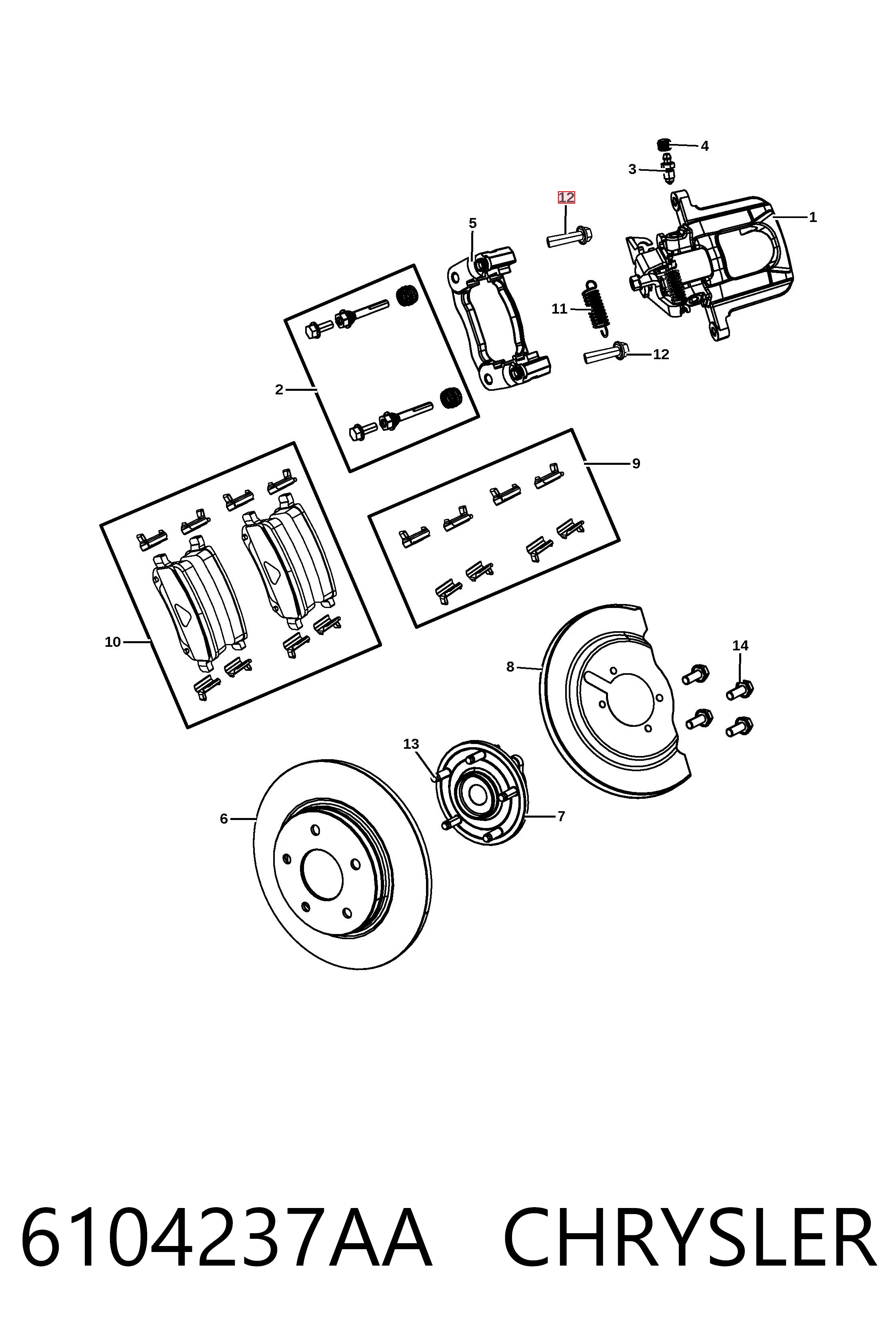 6104237AA Chrysler 