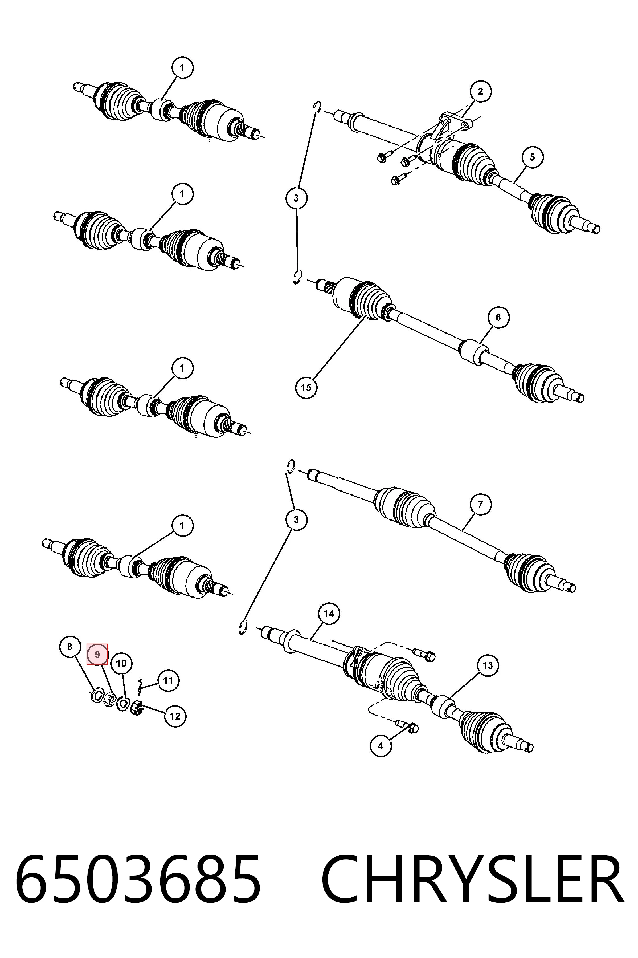 Servofreno 6503685 CHRYSLER