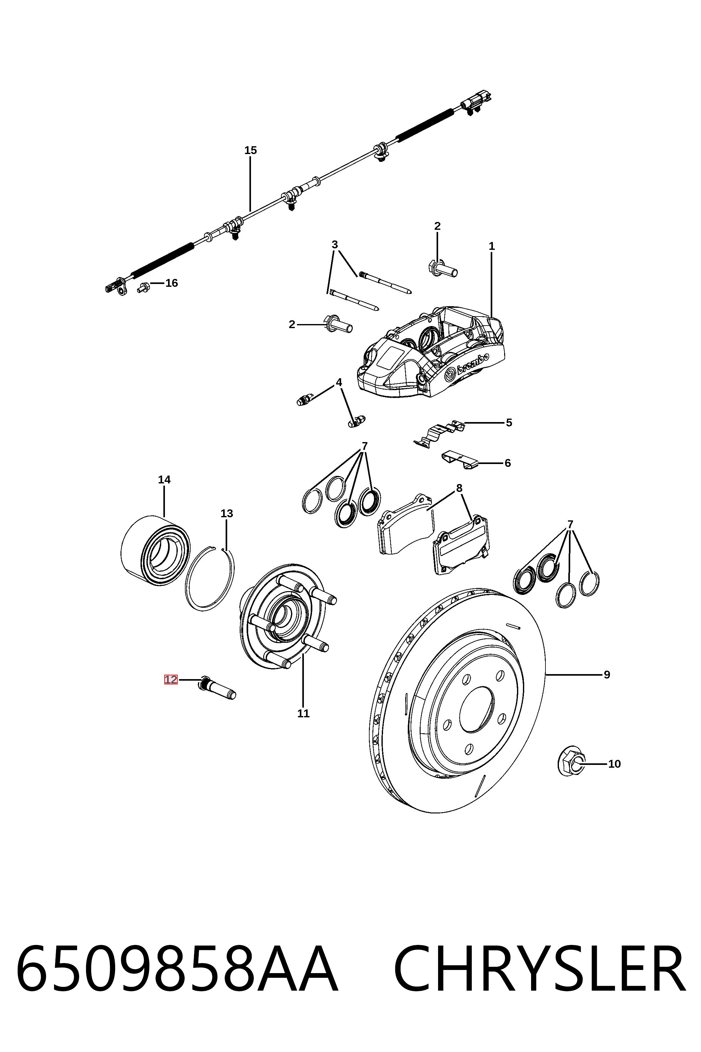 6509858AA Chrysler
