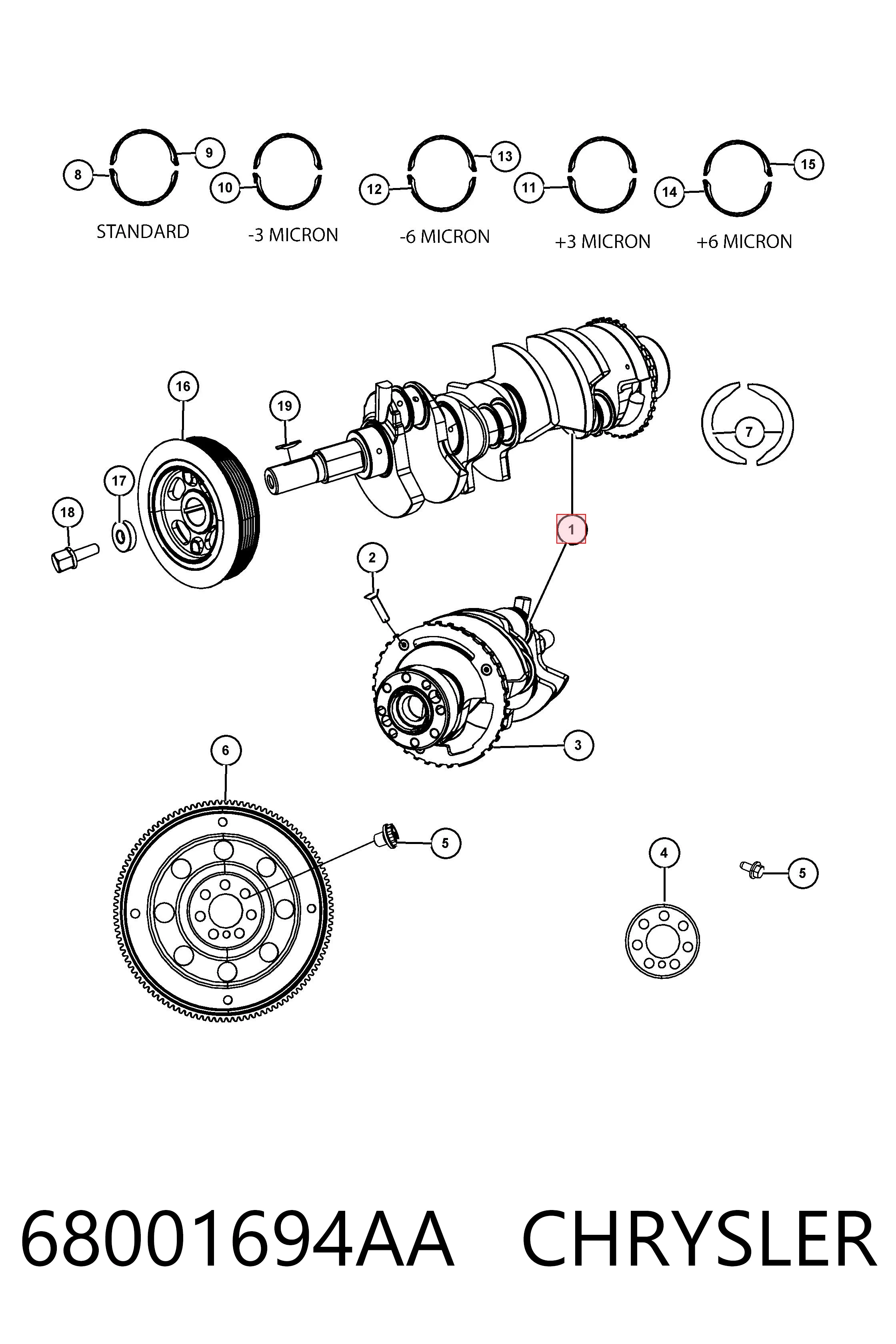 Cigüeñal Fiat/Alfa/Lancia K04884563AD precio, desde 1064,66 EUR