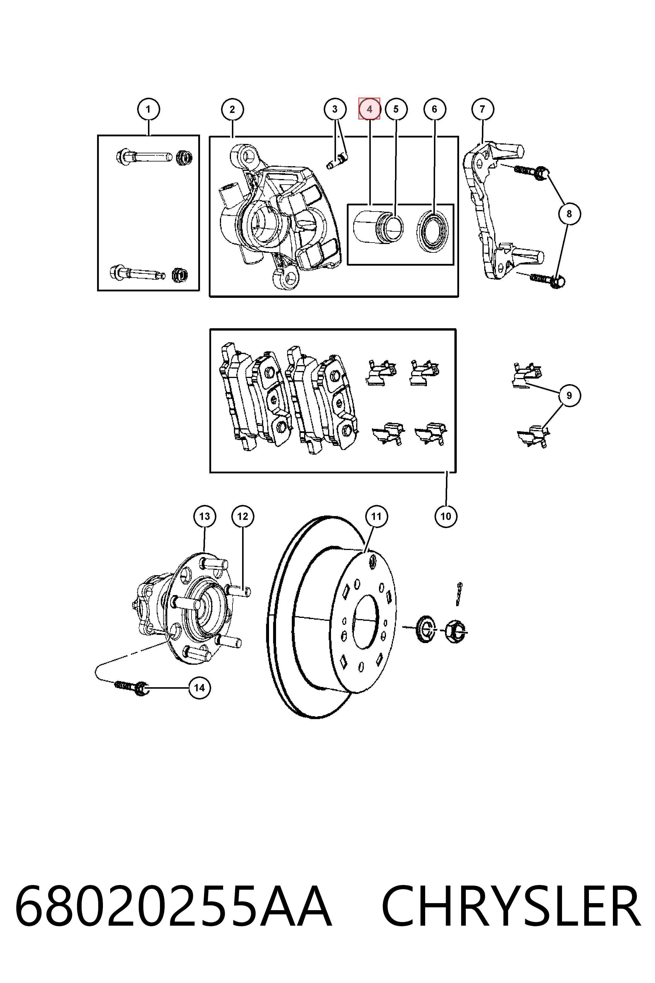 68020255AA Chrysler