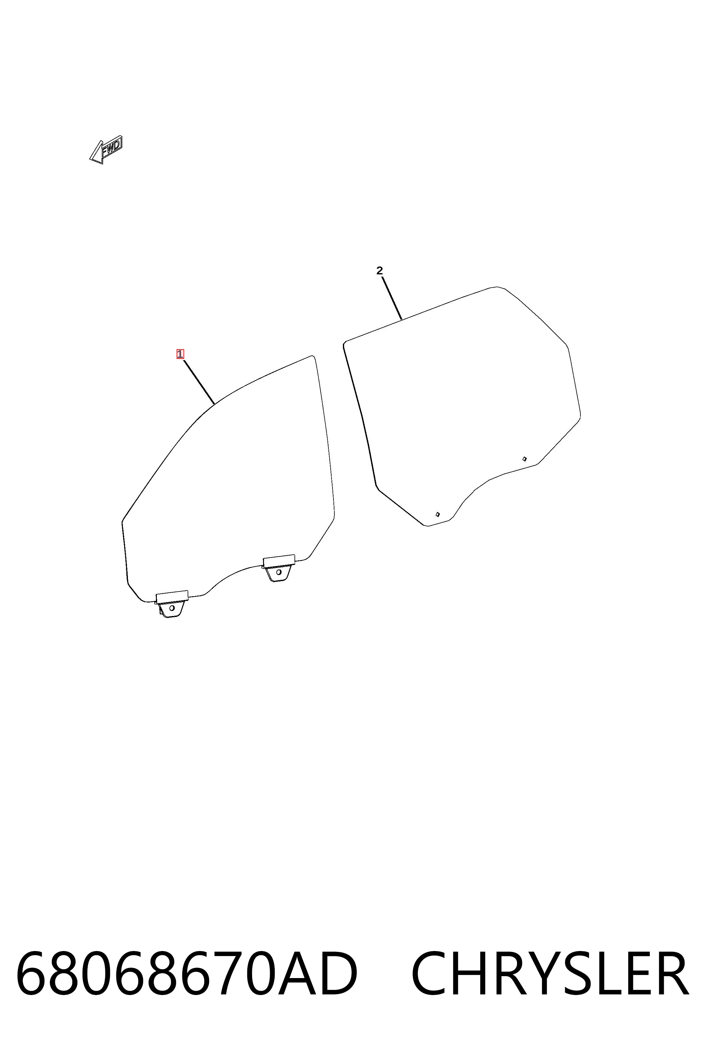 Cristal de puerta delantera derecha Fiat/Alfa/Lancia K68068670AD precio, desde 113,28 EUR