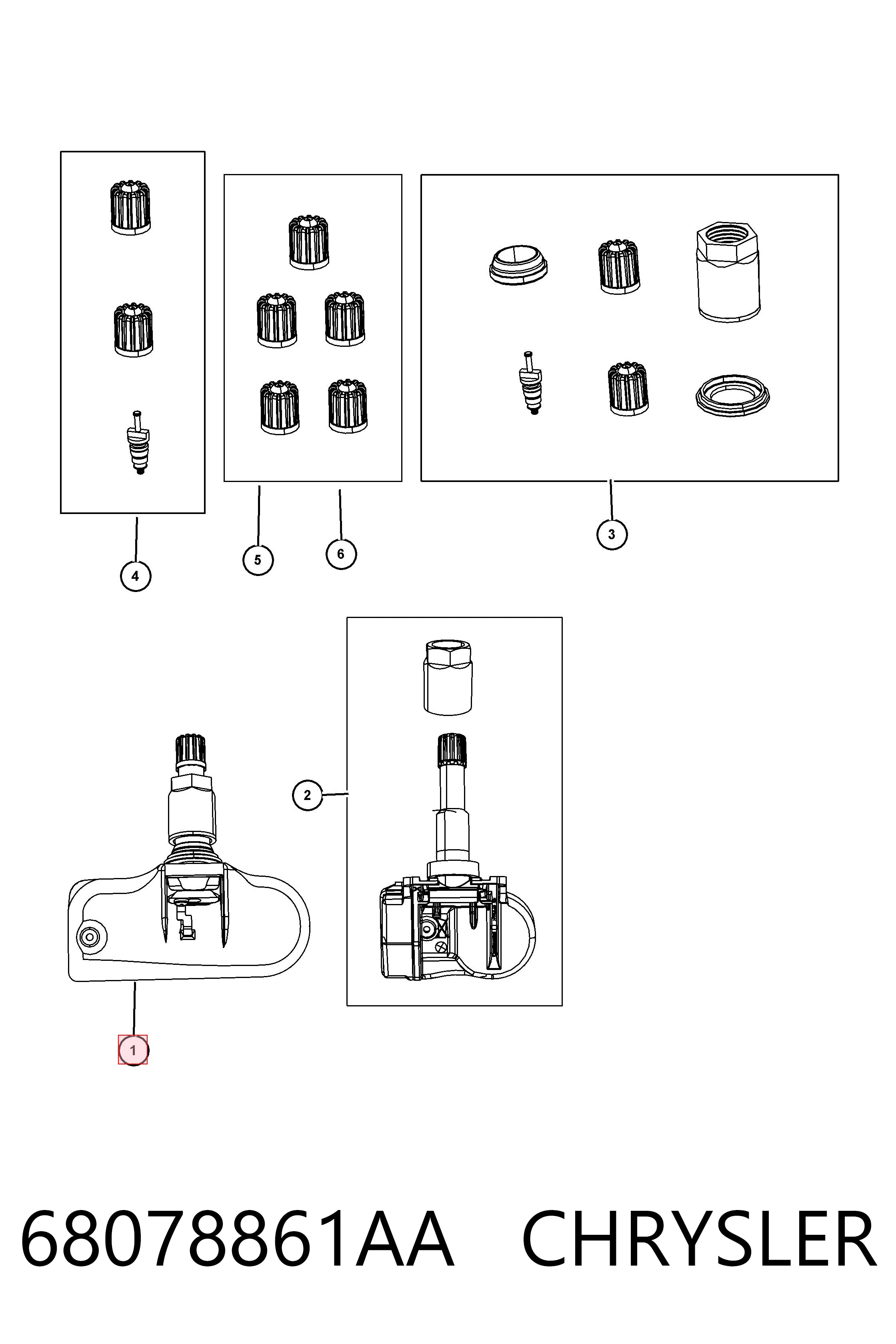  Sensor de presión de neumáticos Mitsubishi Outlander 