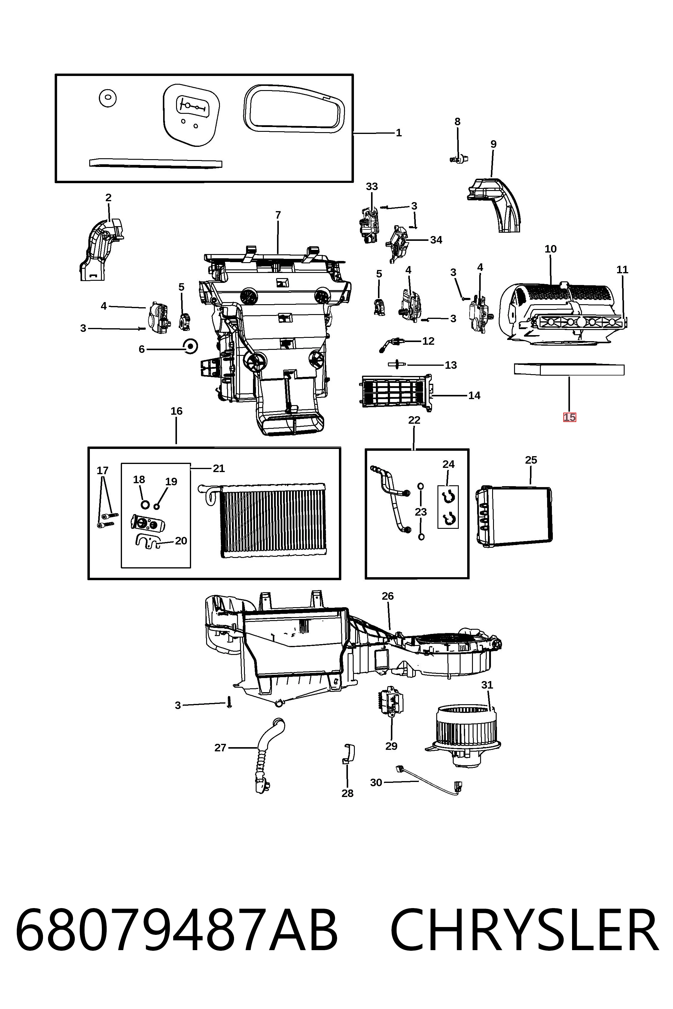 68079487AB Chrysler Filtro antipolen