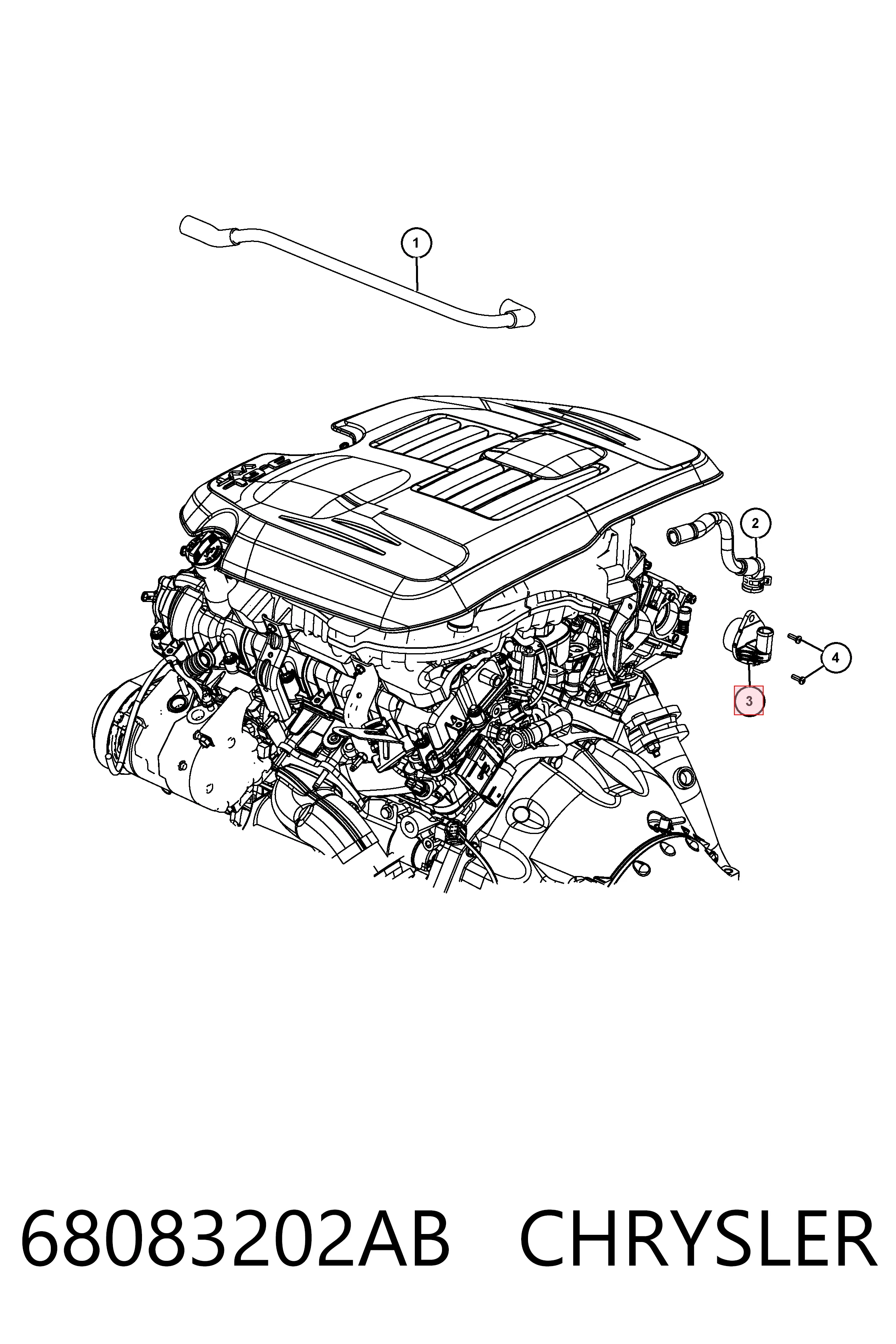 K05184763AD Fiat/Alfa/Lancia Válvula de ventilación del cárter