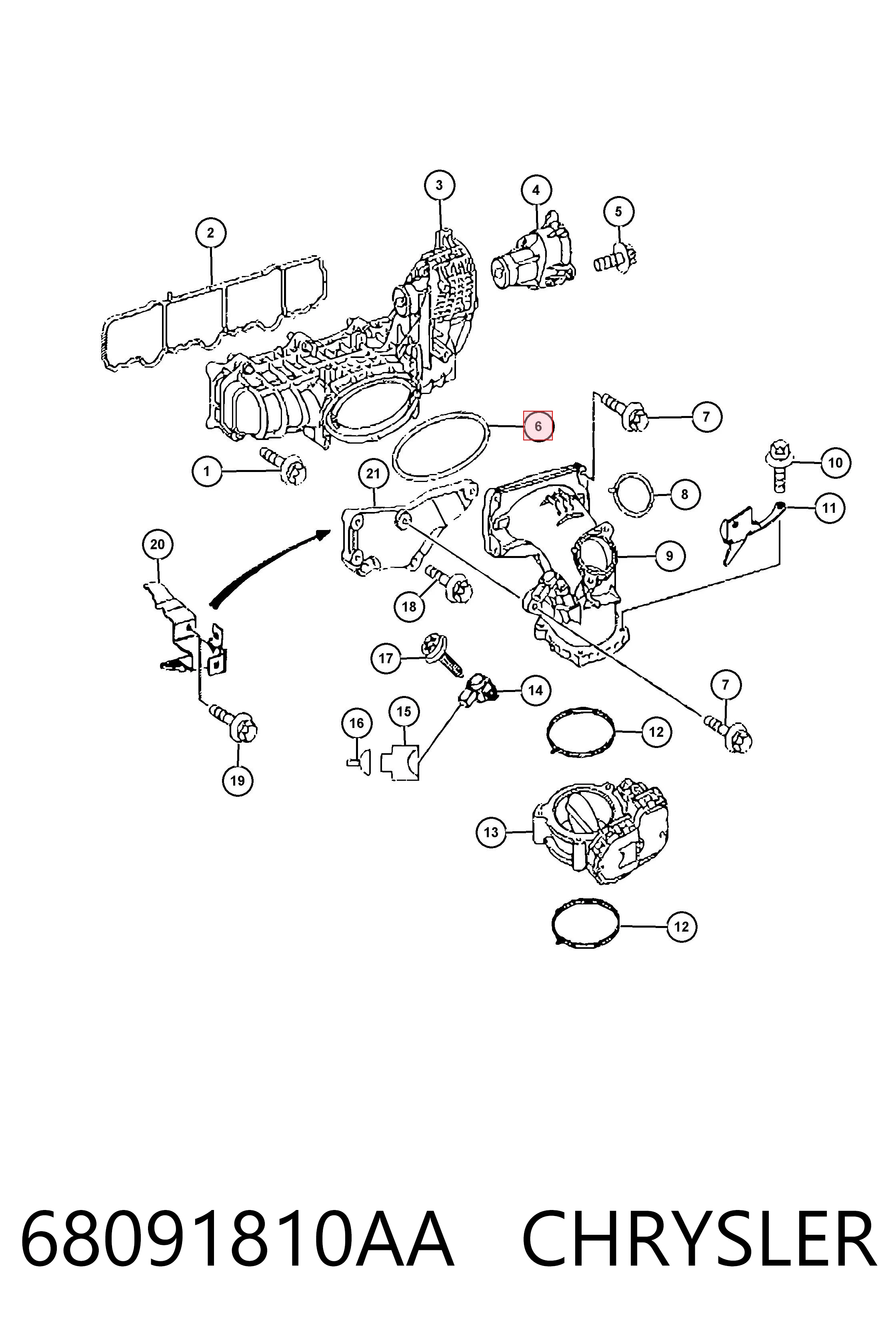 68091810AA CHRYSLER