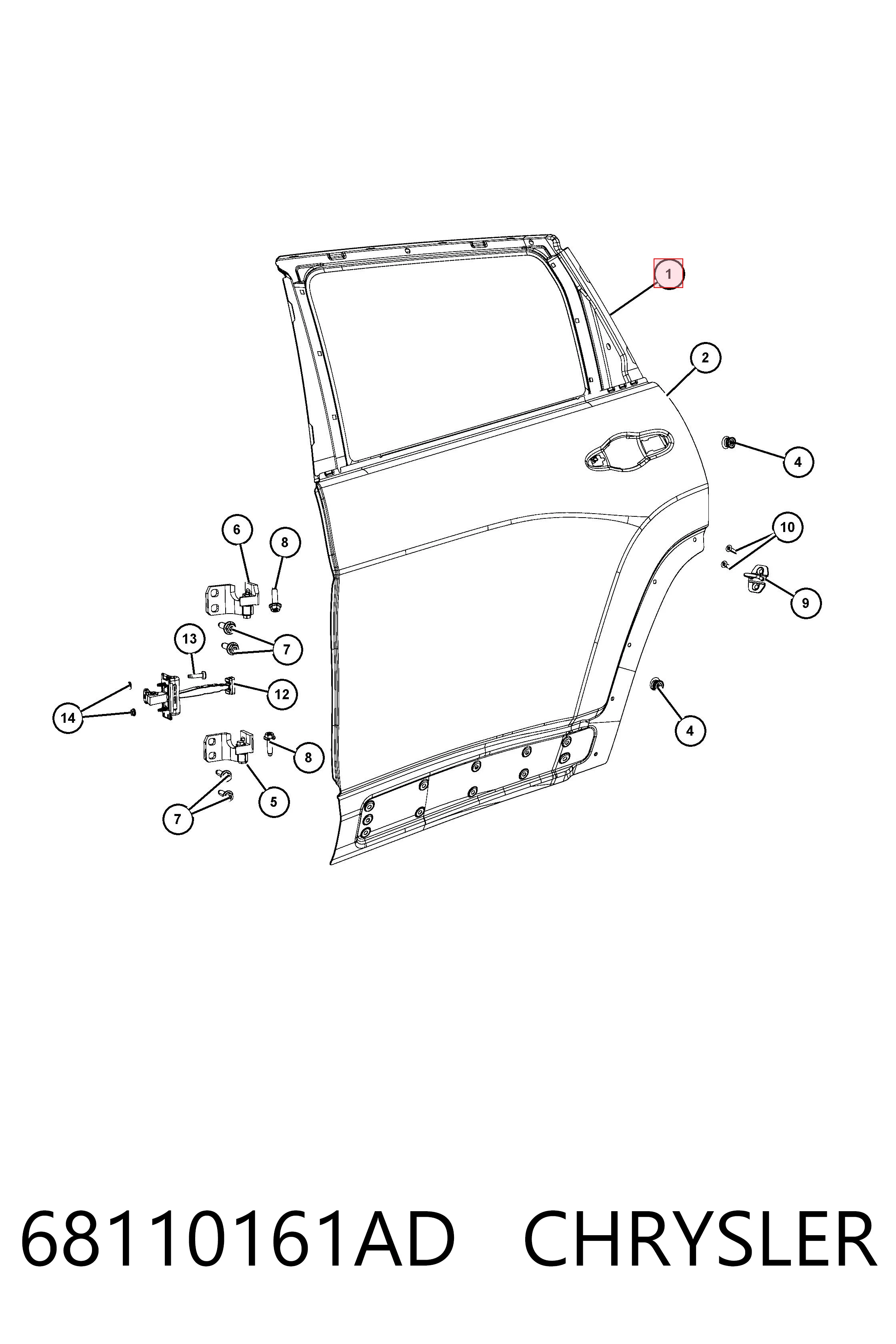 Puerta trasera izquierda Fiat/Alfa/Lancia K68110161AB precio, desde 439,68 EUR