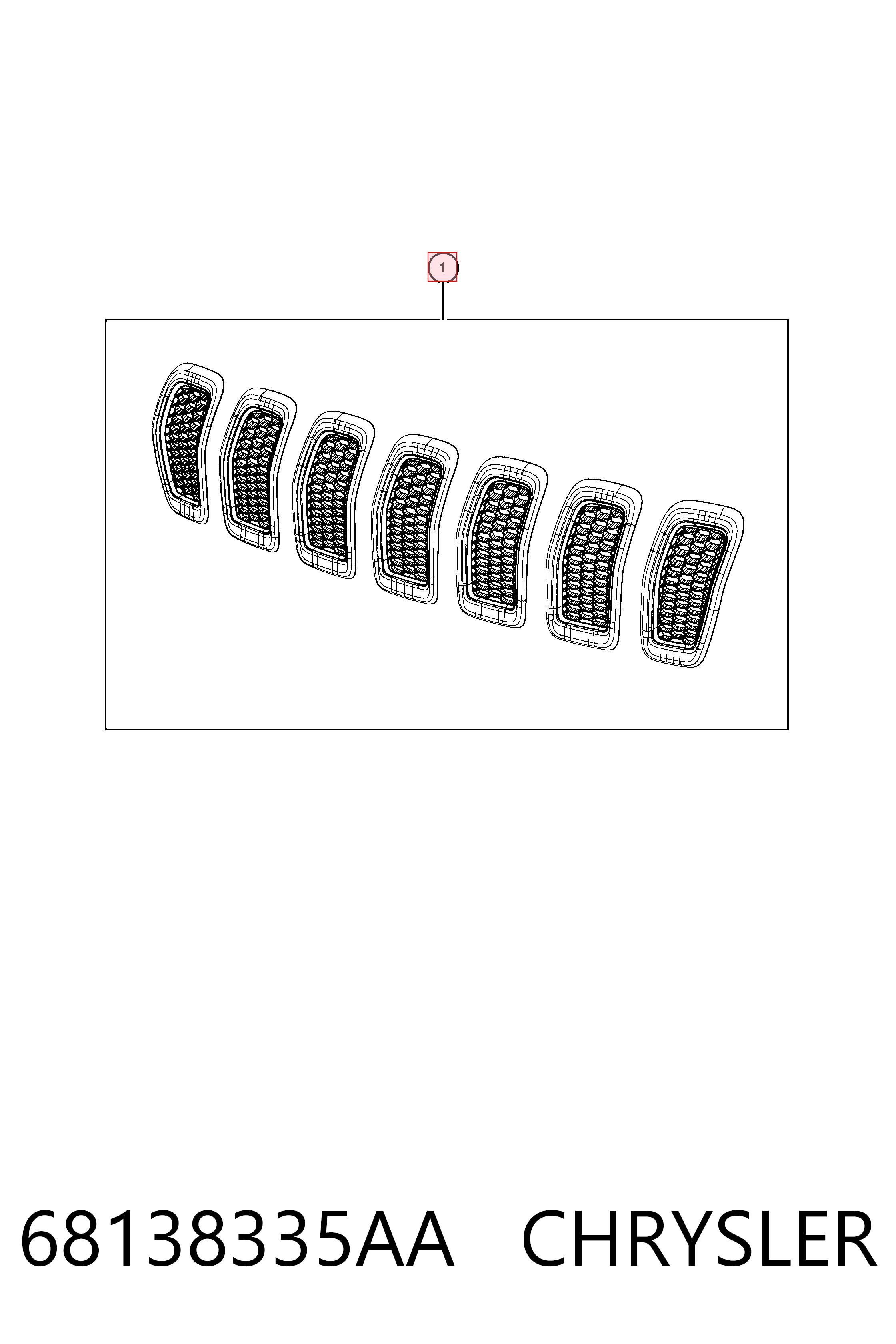 68138335AA Chrysler Calandra