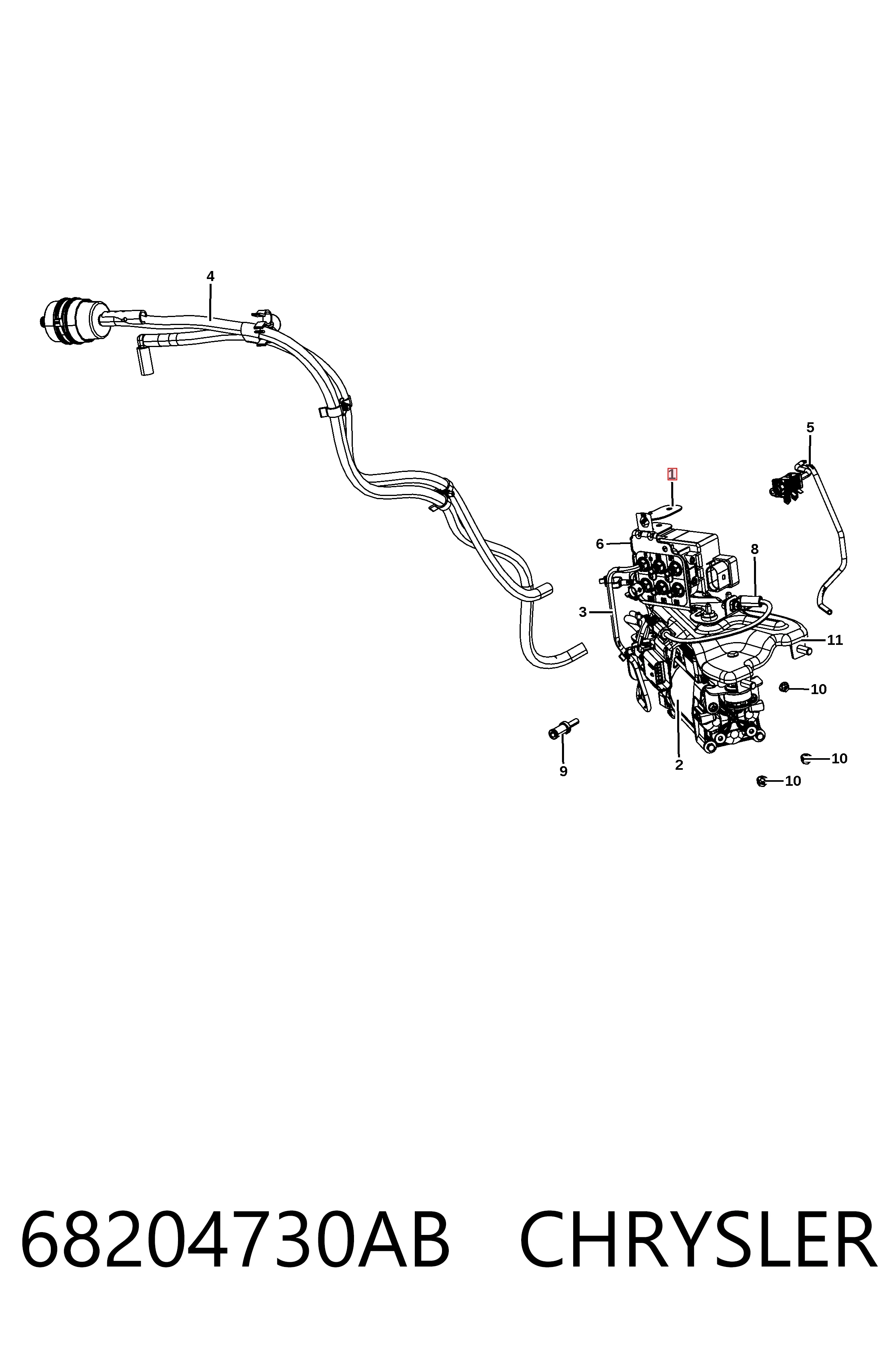 Compresor de suspensión neumática K68041137AF Fiat/Alfa/Lancia
