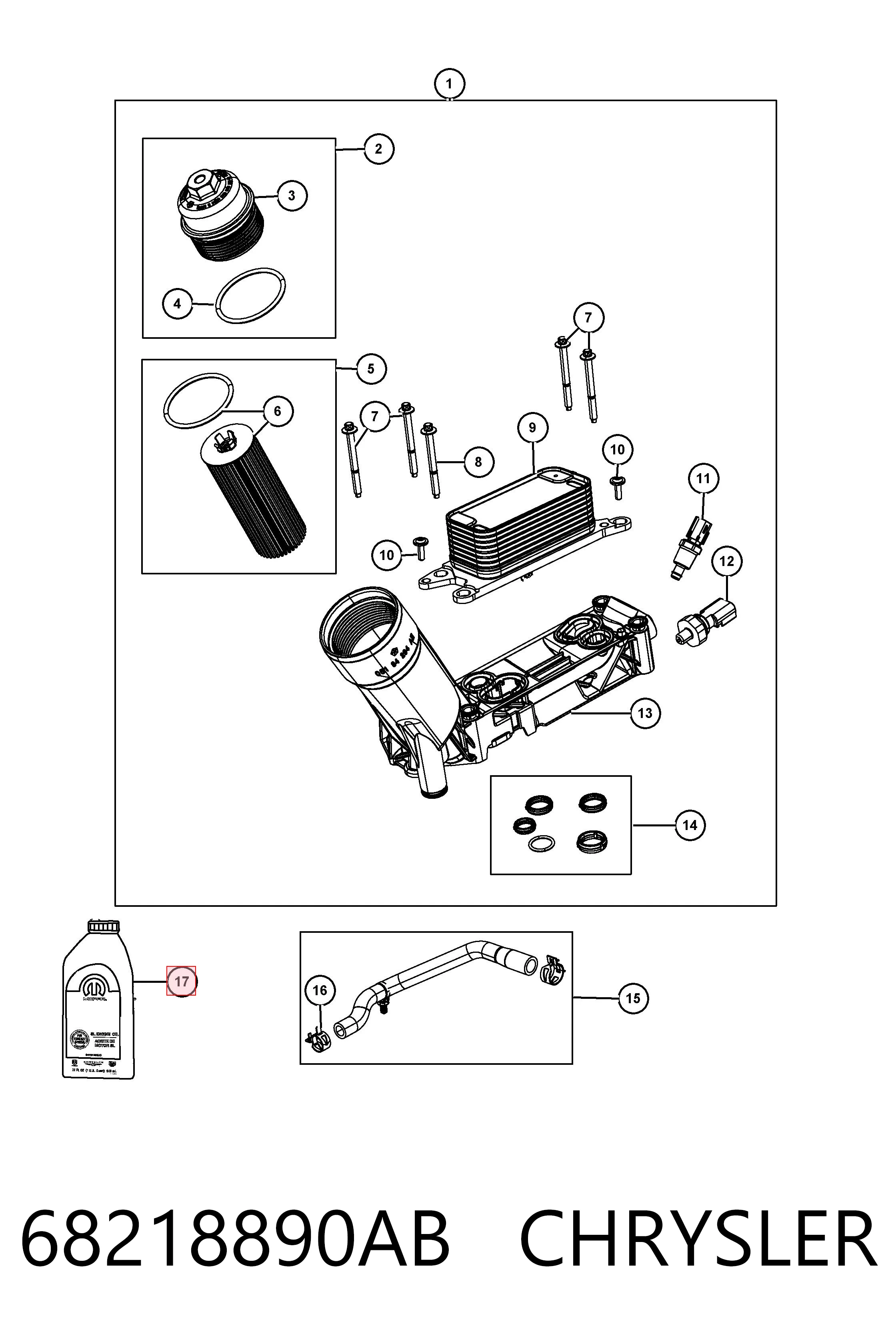 K68218890AB Fiat/Alfa/Lancia Aceite