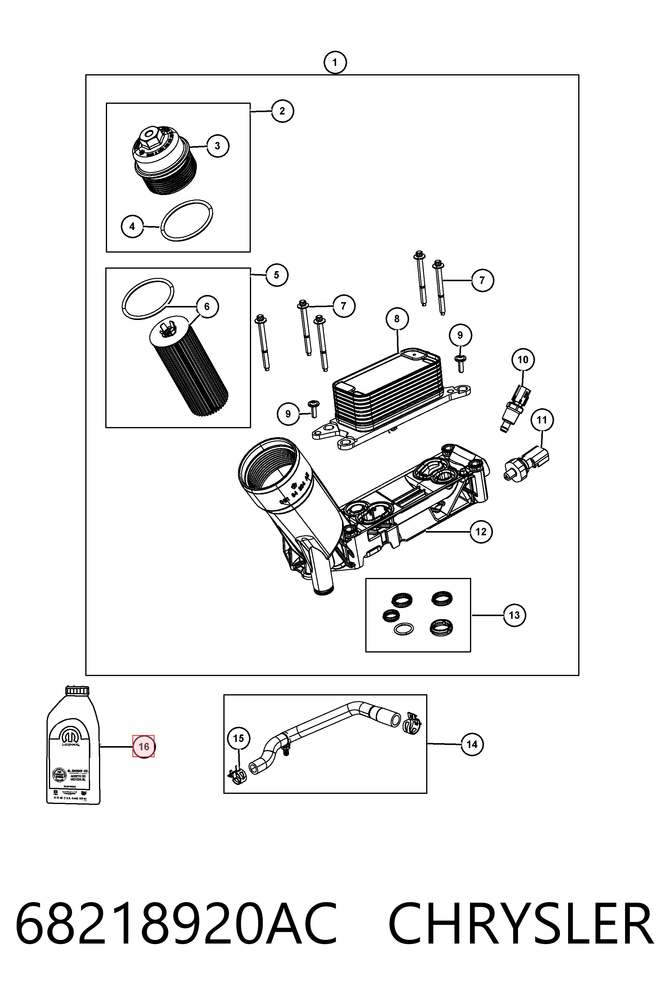 Aceite de motor CHRYSLER 68218920AC