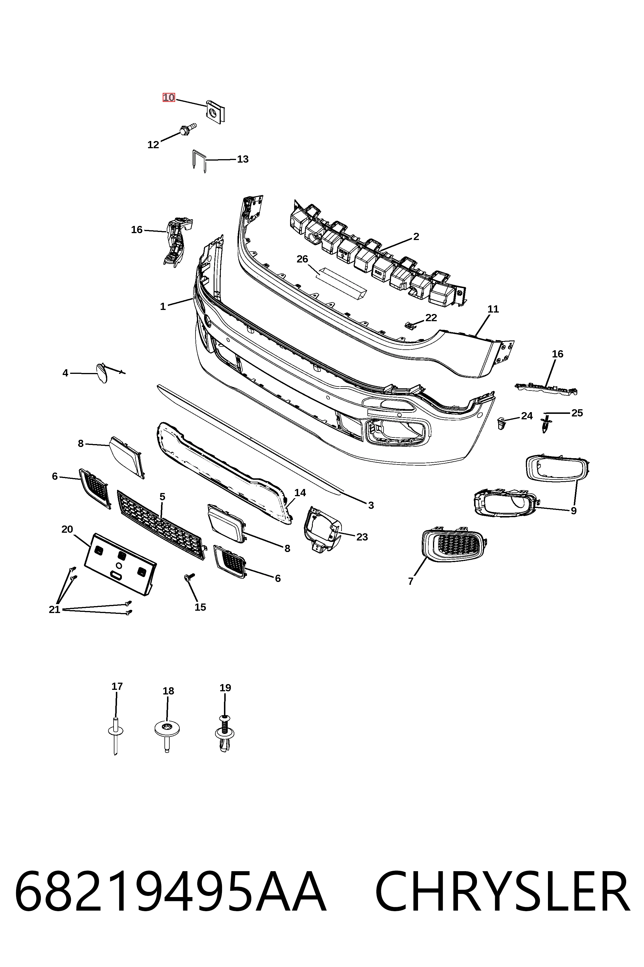 68219495AA Chrysler