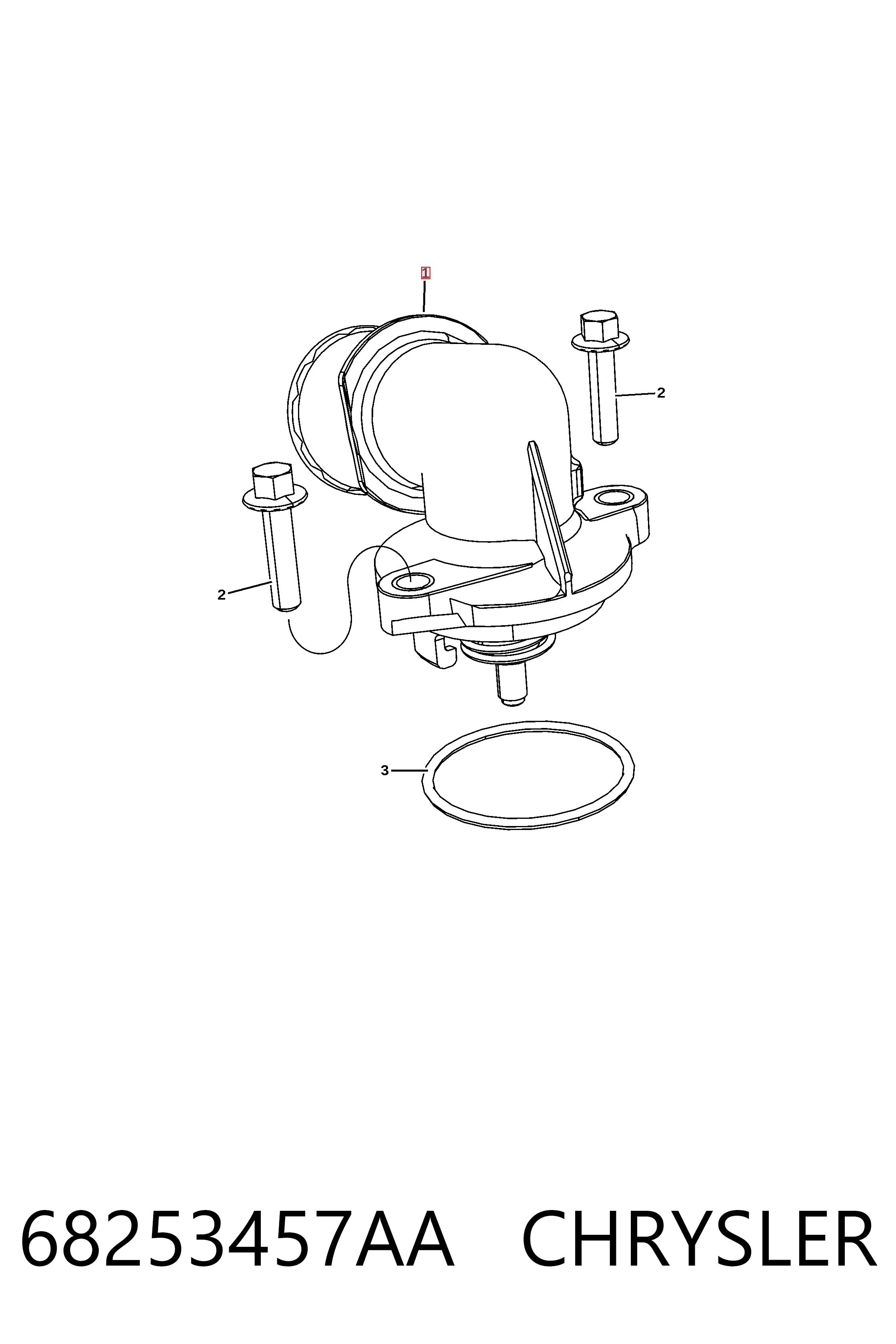 68253457AA Chrysler Termostato de agua