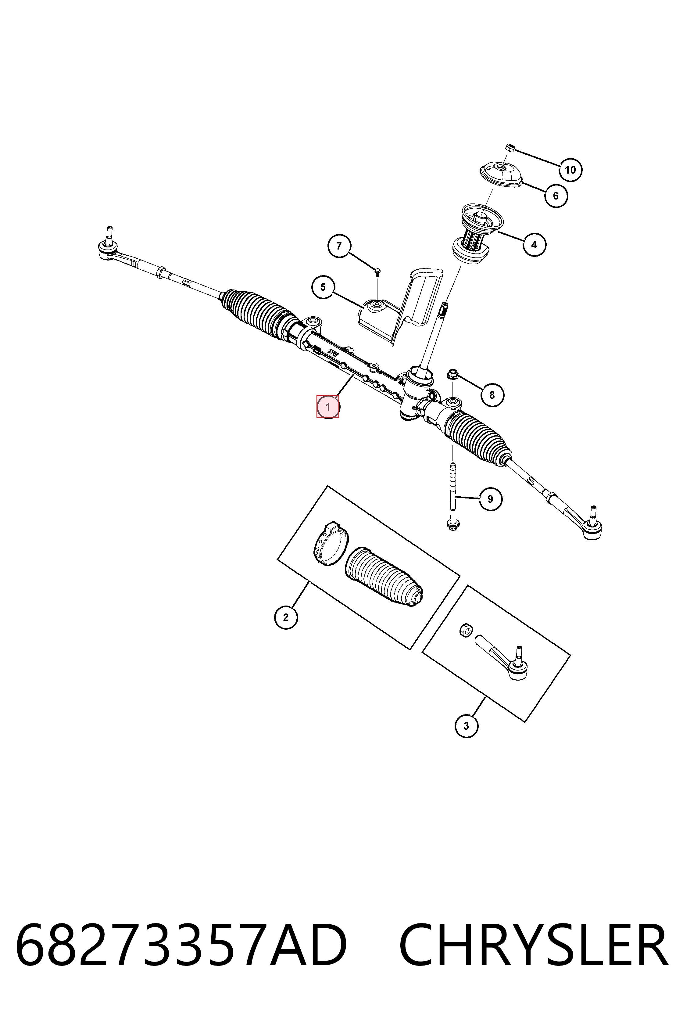  Cremallera de dirección Jeep Compass 