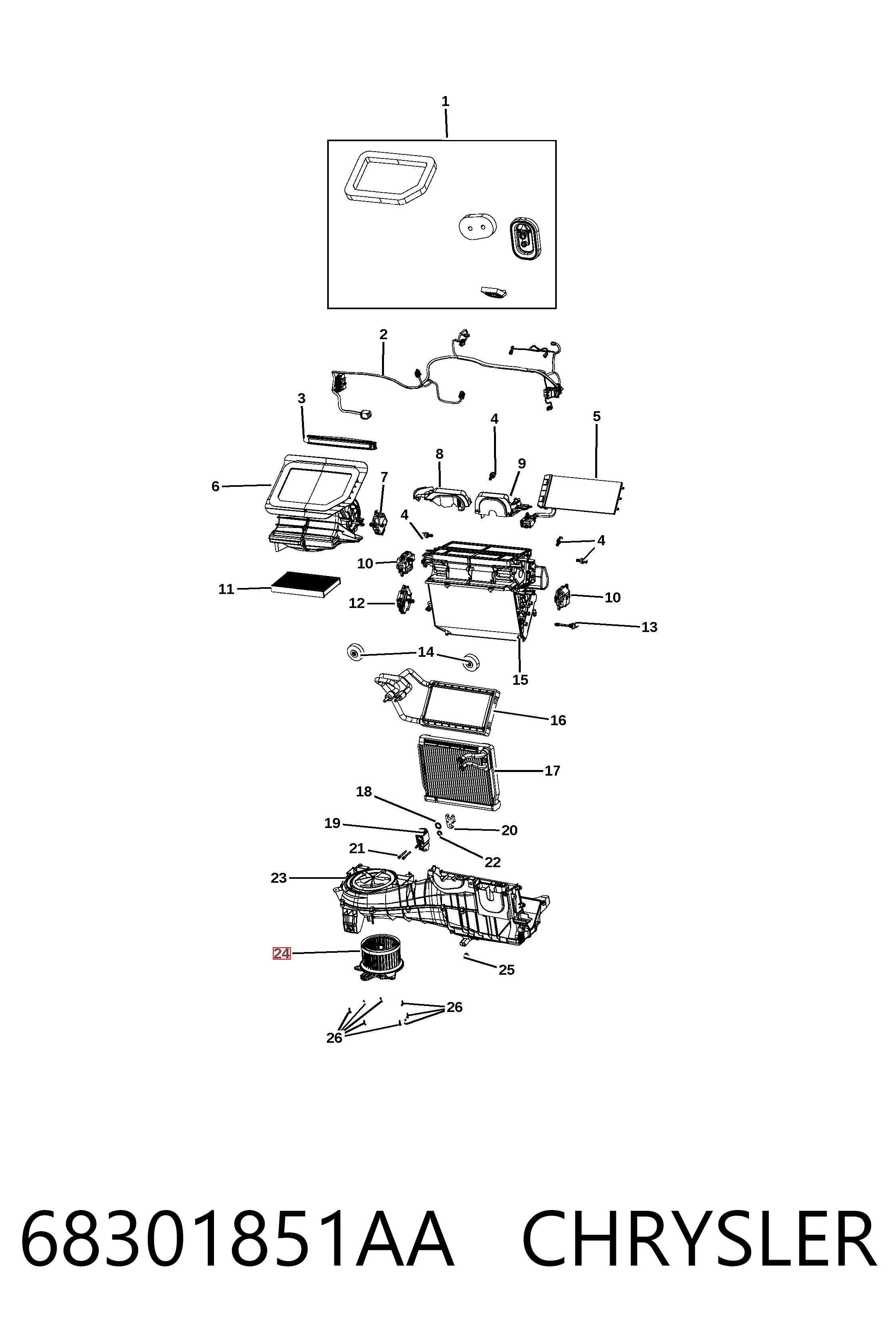 Comprar Motor del ventilador del calefactor Jeep Wrangler JL a bajo precio