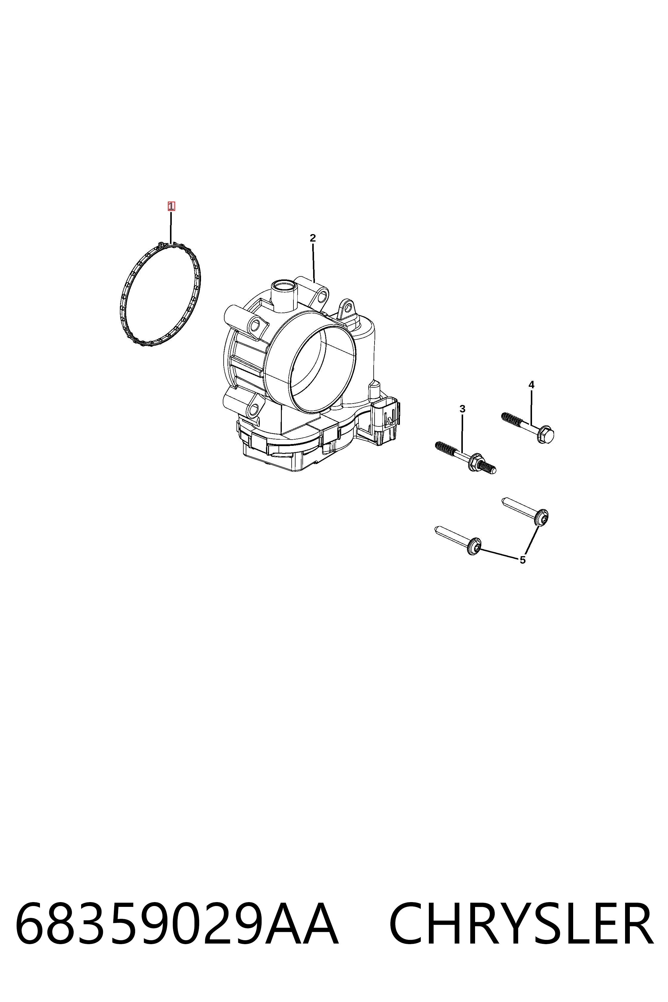 68359029AA Chrysler Sensor De Presion Del Colector De Admision
